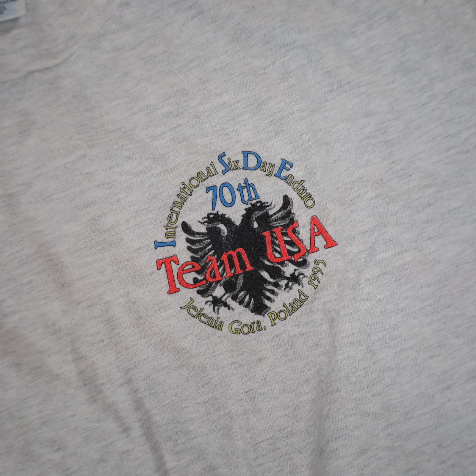 Hanes × Vintage Vintage 1995 Enduro Motorcycle Racing Graphic T Shirt Size US XL / EU 56 / 4 - 5 Thumbnail