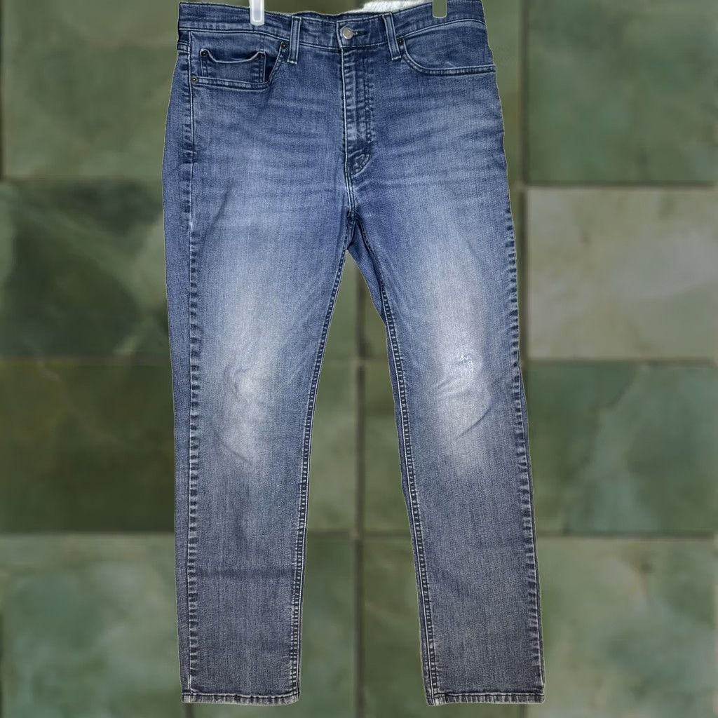 Levi's Levi’s 514 Jeans Mens 40x30 Blue Straight Denim Low Rise Zip Fly Shirt Size US 40 / EU 56 - 1 Thumbnail