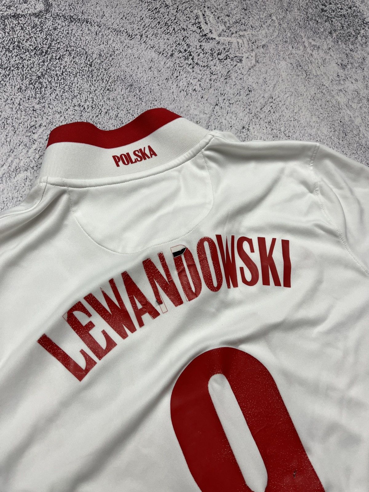 Nike Nike Poland Home Soccer Jersey Lewandowski #9 Euro 2020 Rare Size US L / EU 52-54 / 3 - 21 Thumbnail
