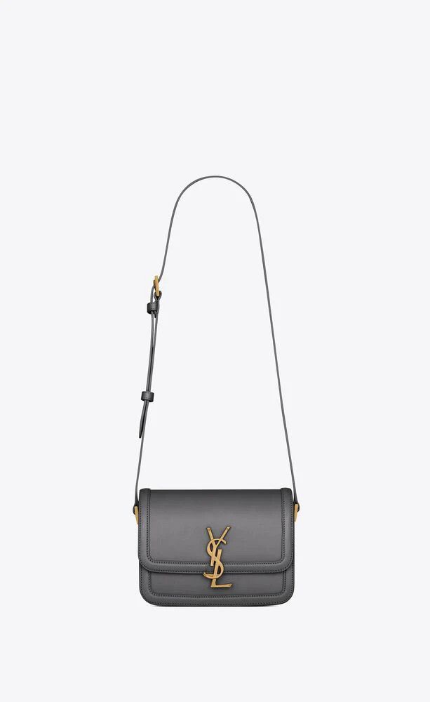 Saint Laurent Paris o1s1wg111024 Size: OS / Solferino Small Satchel Bag in Grey Size ONE SIZE - 1 Thumbnail