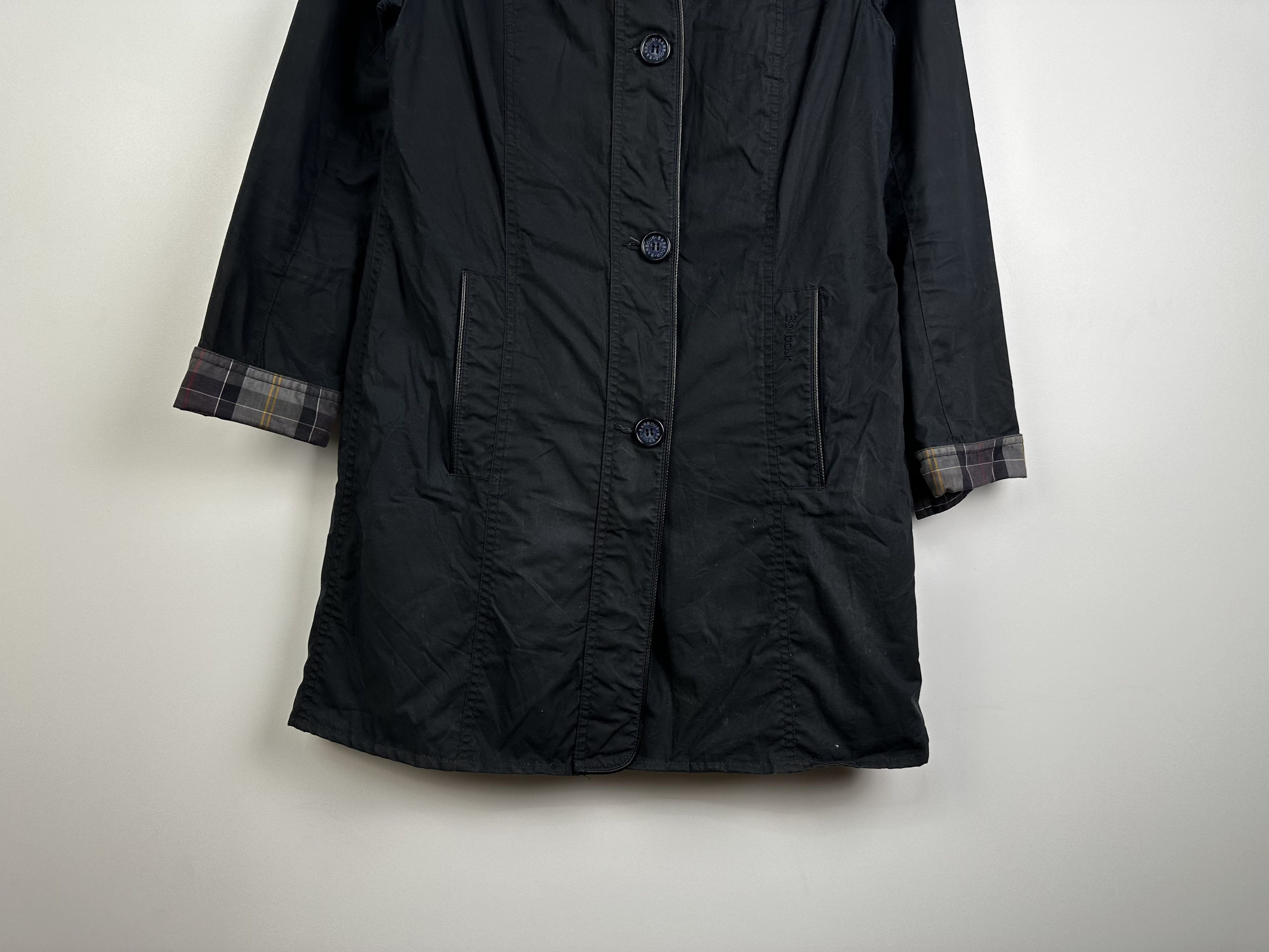 Barbour Women’s Barbour Grasmoor Waxed Jacket Coat Black Size US4 Size S / US 4 / IT 40 - 3 Thumbnail