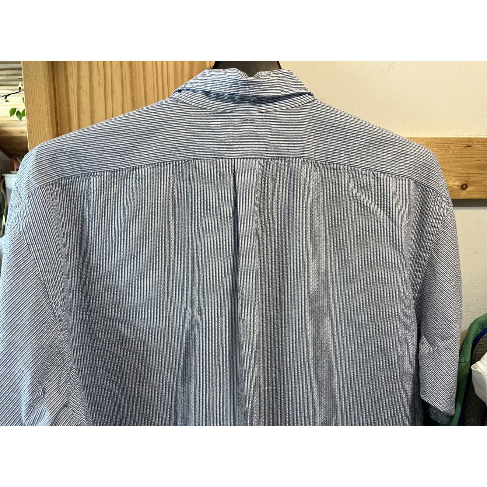 Ralph Lauren Vintage Ralph Lauren Blake XXL Striped Blue Men's Shirt SS Size US XXL / EU 58 / 5 - 7 Thumbnail