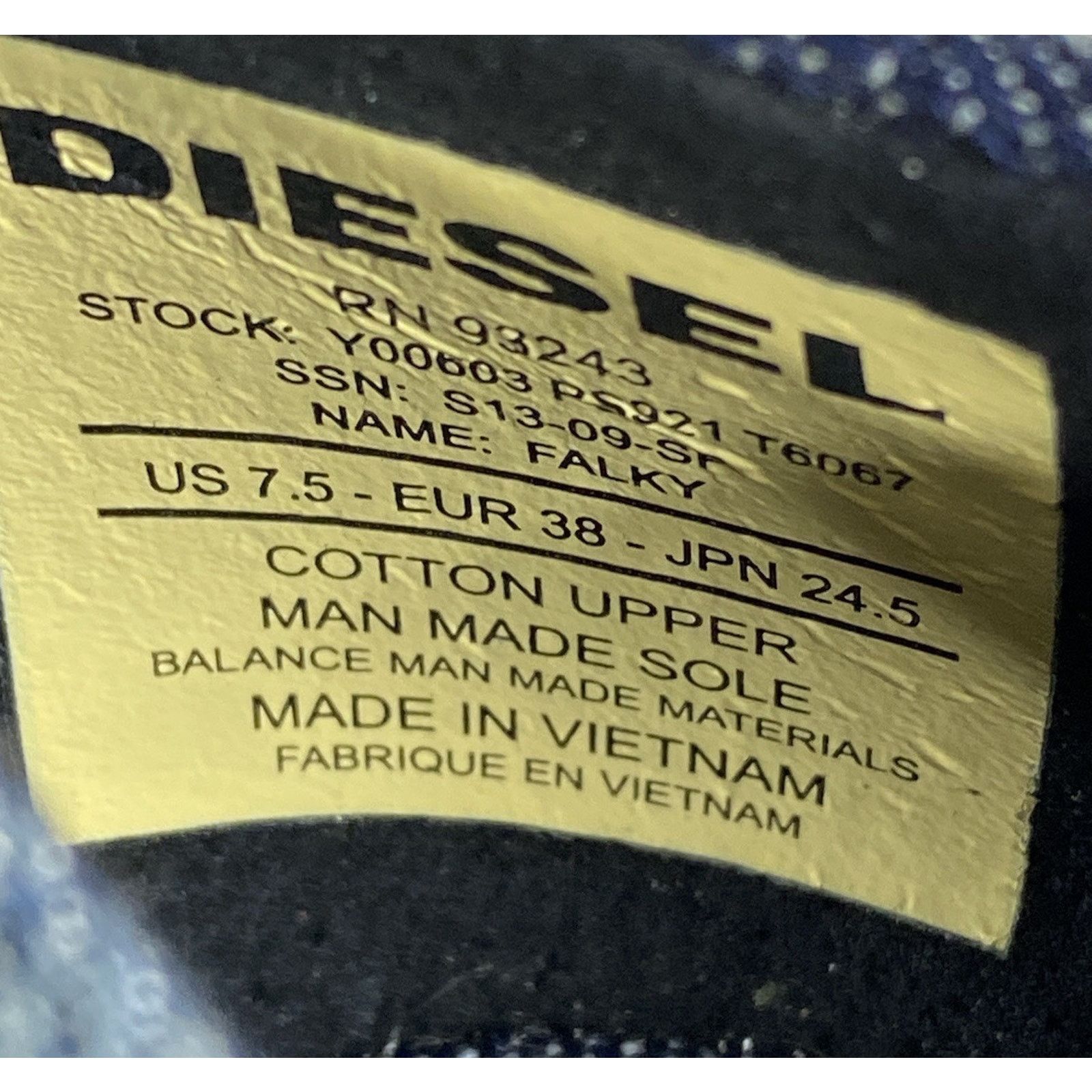 Diesel NWOT Diesel FALKY Women 7.5US Denim Blue Modern Ballet Shoes Size US 7.5 / IT 37.5 - 6 Thumbnail
