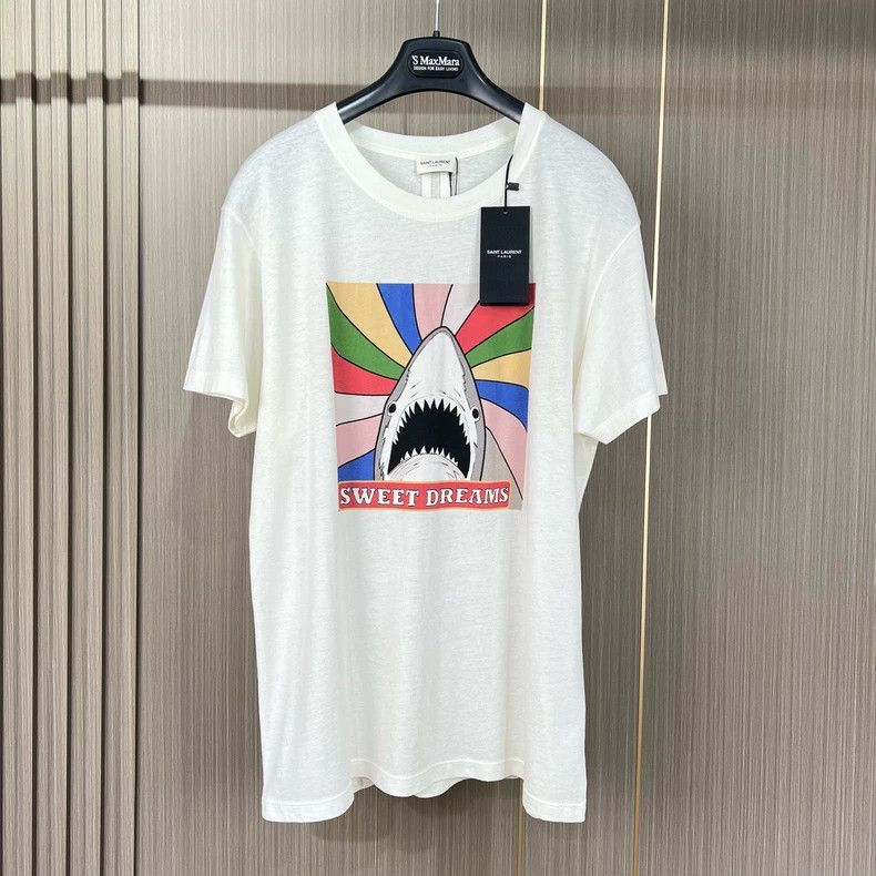 Yves Saint Laurent saint LaurentColorful shark-printed short sleeve 2503-Nexta Size US L / EU 52-54 / 3 - 1 Thumbnail