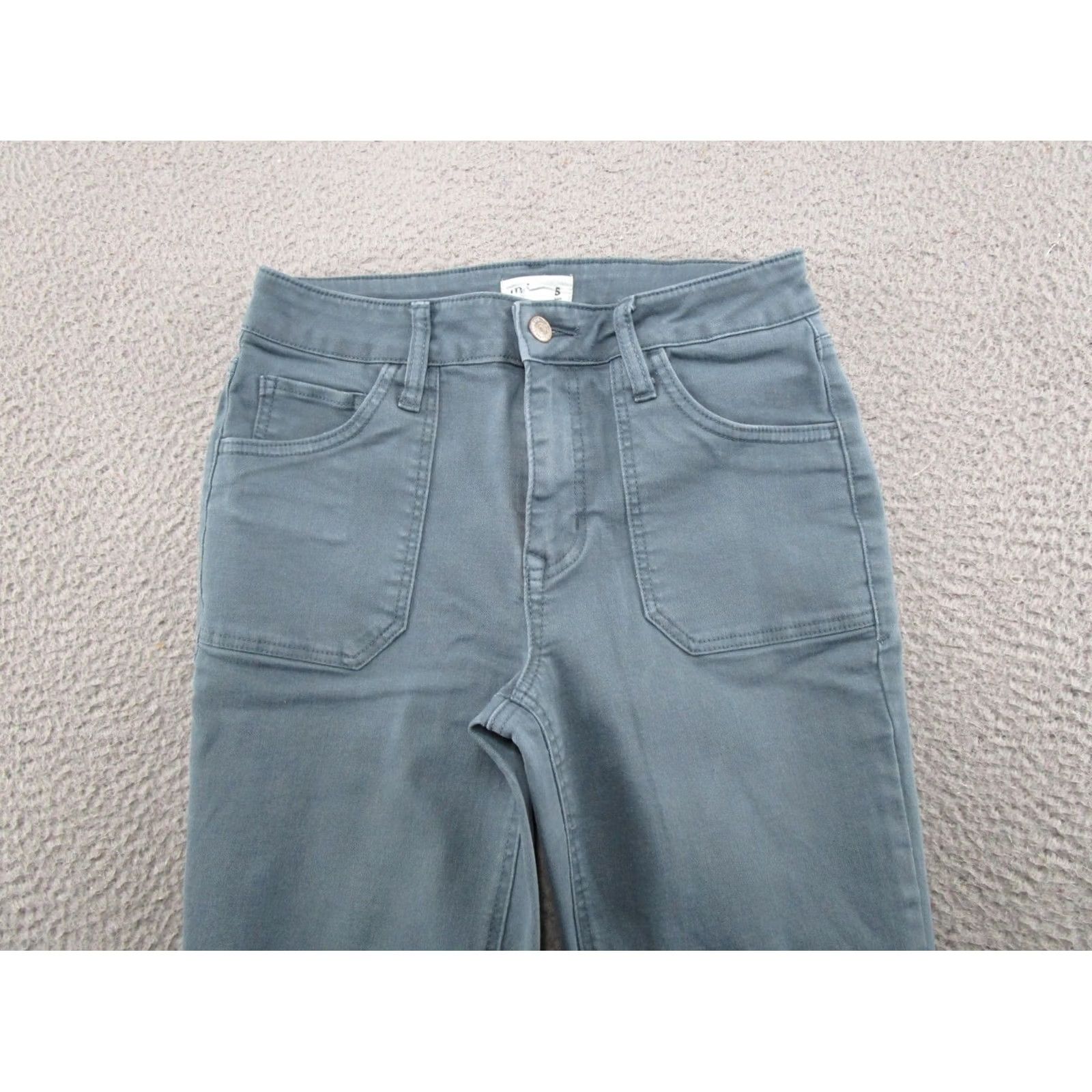 Vintage Maurices M Jeans Women's High Rise Slim Straight Ankle Jeans 4 Regular Blue Cotton Denim 5-Pocket Stretch Jeans Womens Size 27" / US 4 / IT 40 - 3 Thumbnail