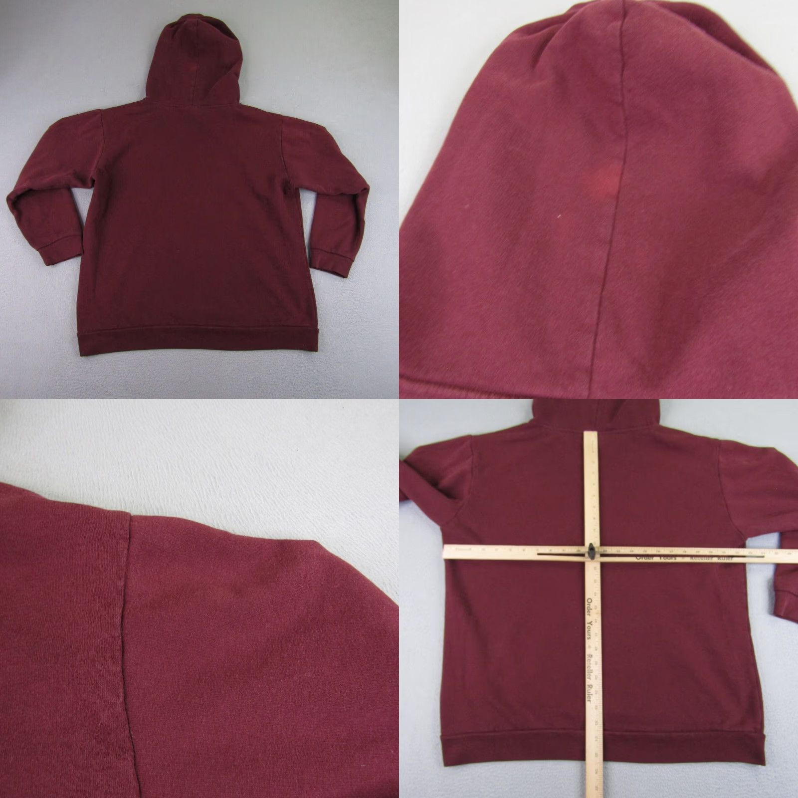 Victoria's Secret VINTAGE Victoria's Secret PINK Hoodie Shirt Womens Medium Red Pullover Sweatshirt Logo Knit Hooded Pockets 90s 00s Womens Size M / US 6-8 / IT 42-44 - 8 Thumbnail