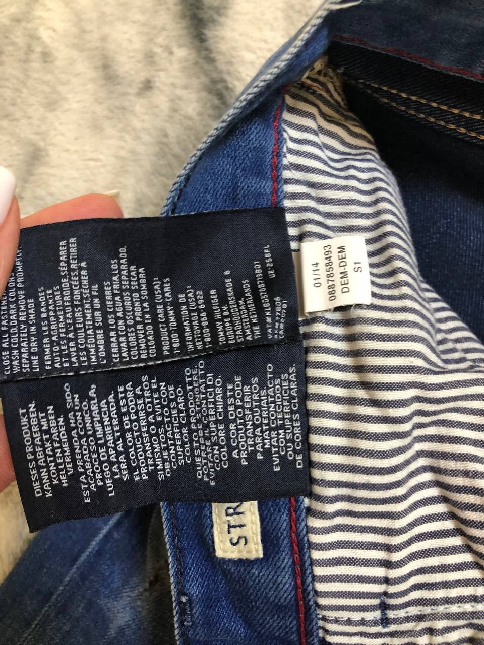 Tommy Hilfiger HILFIGER DENIM Dark Blue Denim Size US 33 - 4 Thumbnail