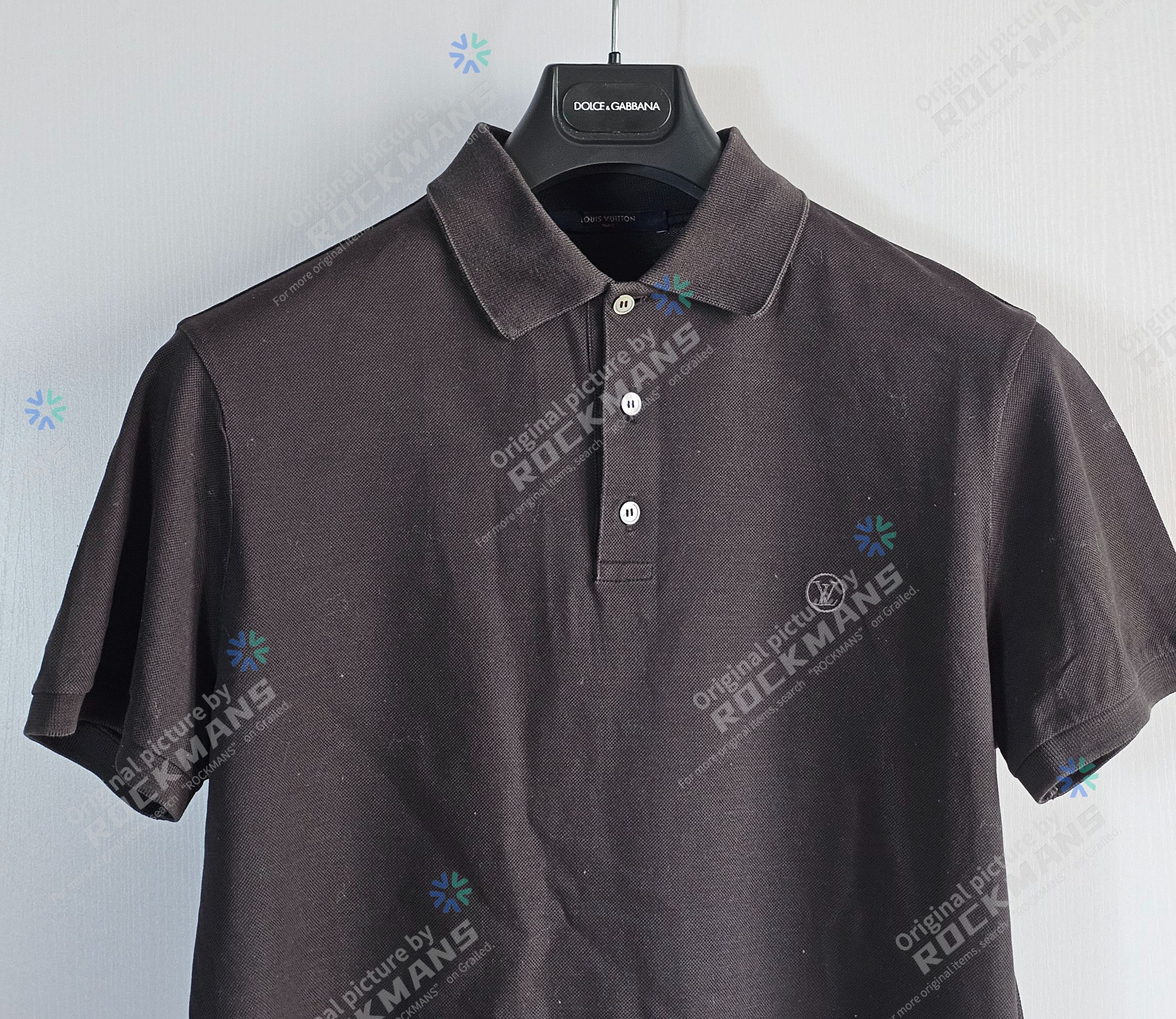Louis Vuitton Louis Vuitton Brown Logo Embroidered Polo T-Shirts Size S Size US S / EU 44-46 / 1 - 2 Thumbnail