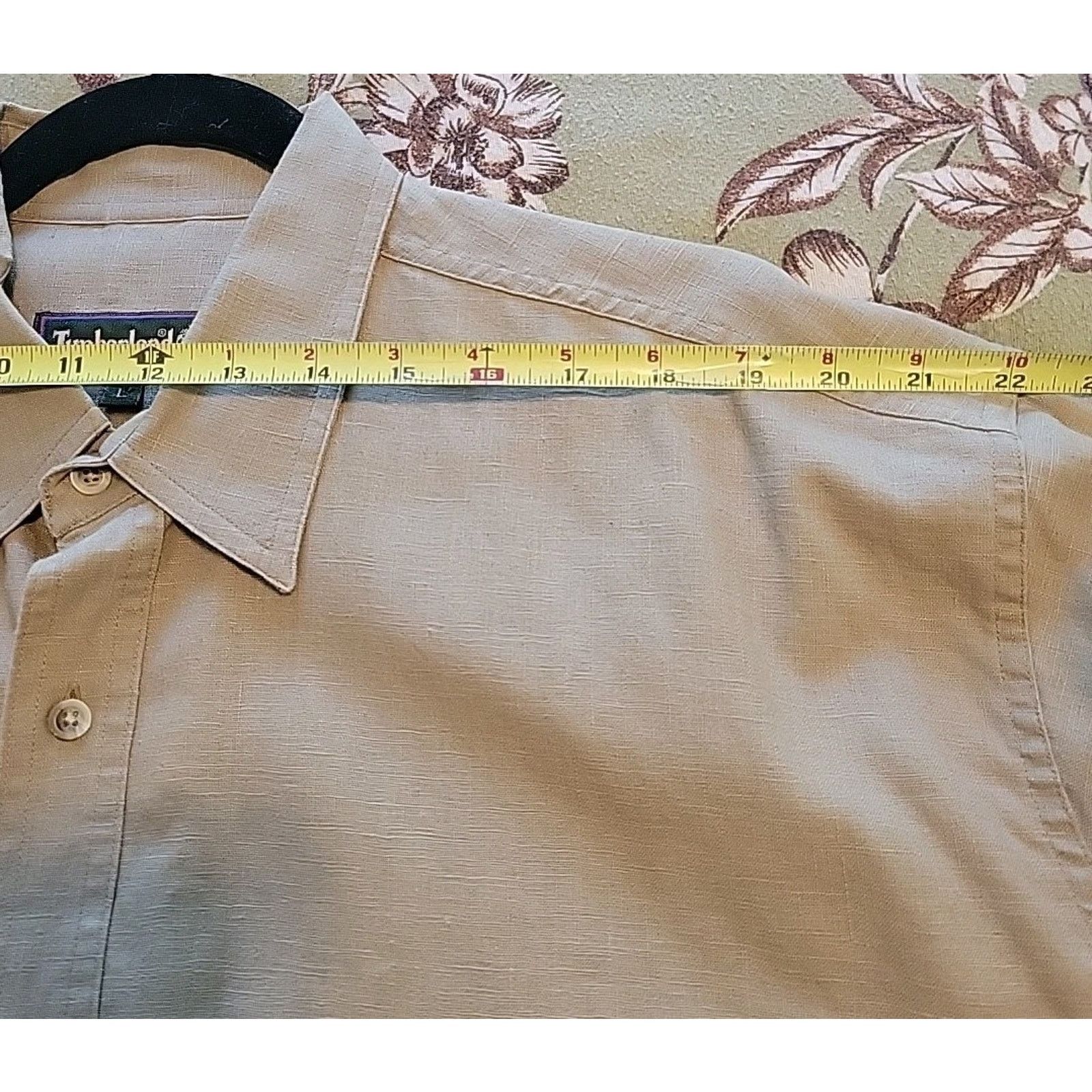 Timberland Timberland Men's LG WeatherGear Linen Cotton Button Up Shirt Size US L / EU 52-54 / 3 - 7 Thumbnail