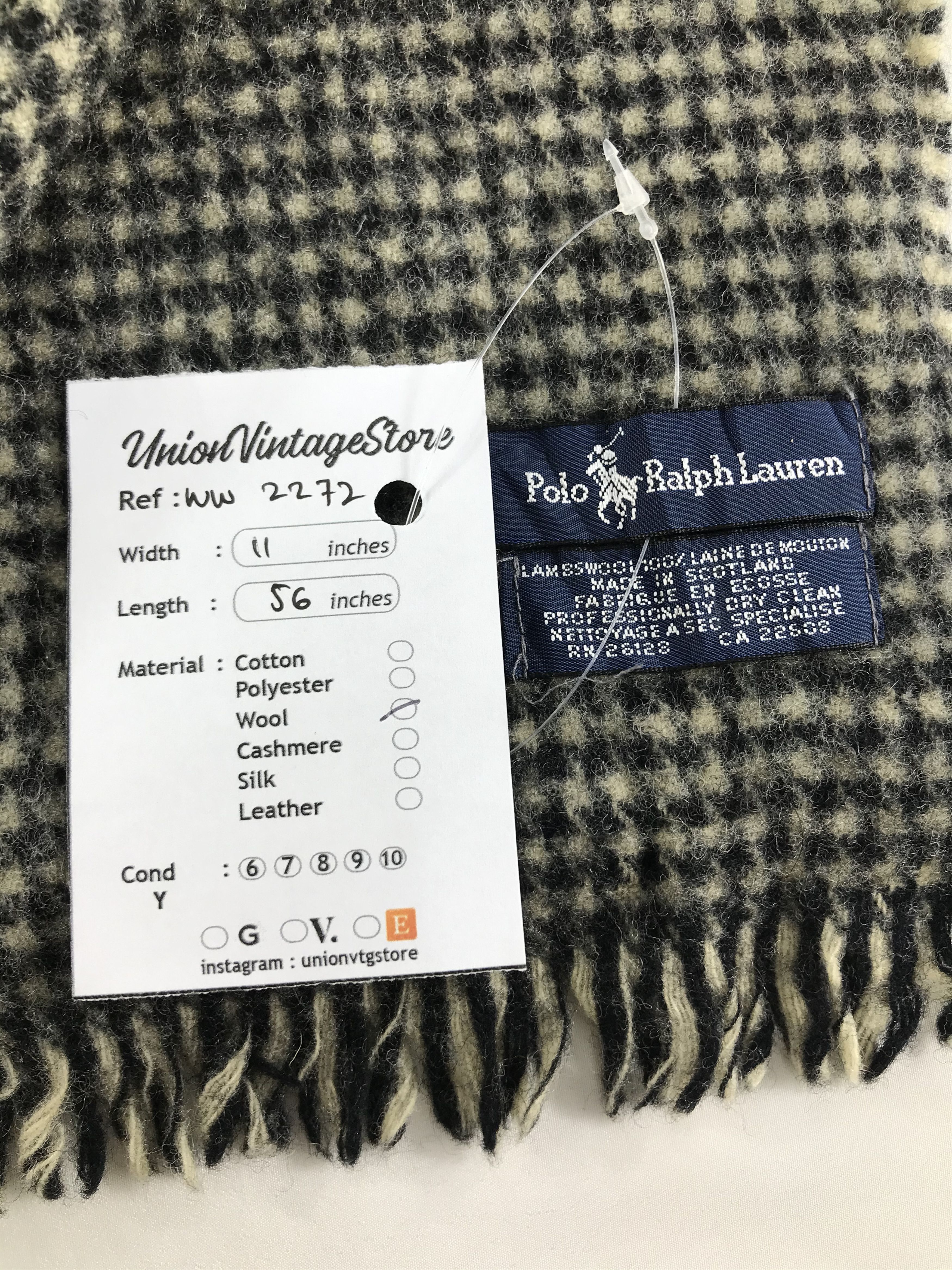 Polo Ralph Lauren × Vintage Polo Ralph Lauren Scarf / Muffler / Neckwear - WW2272 Size ONE SIZE - 5 Thumbnail