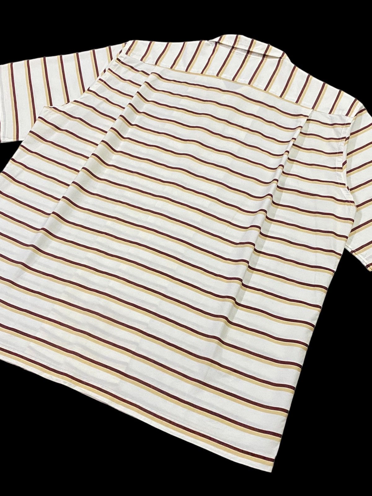 Comme des Garcons Homme AD 2002 Comme Des Garçons Homme Striped Shorts Sleeve Shirts Size US M / EU 48-50 / 2 - 19 Thumbnail