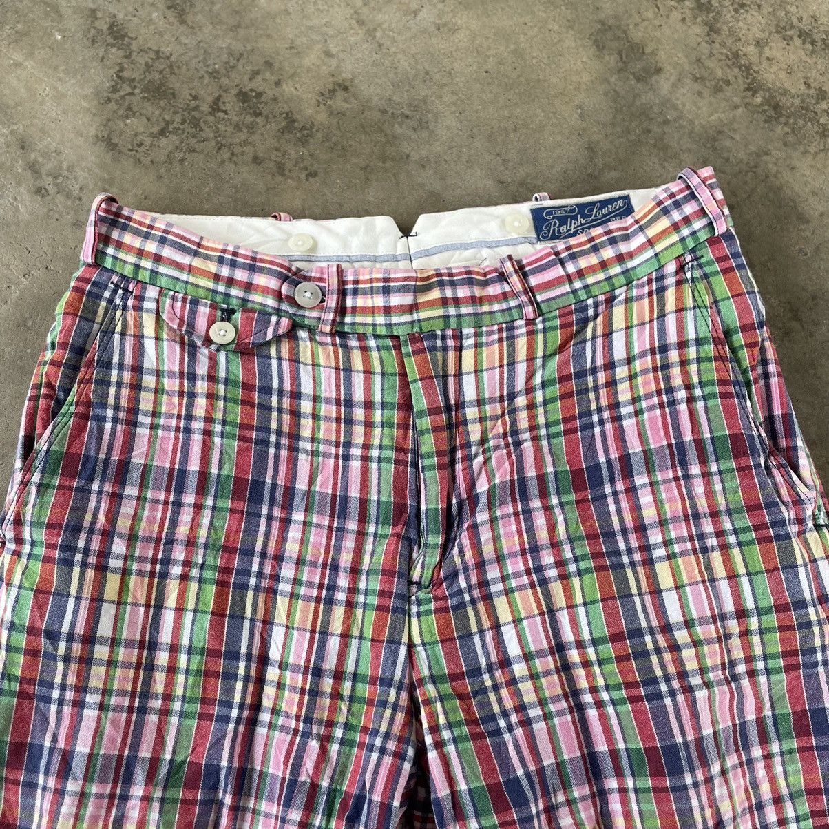 Polo Ralph Lauren × Ralph Lauren × Vintage 🔥Vintage Polo Ralph Lauren Multicolour Checkerd Shorts Pants Size US 30 / EU 46 - 3 Thumbnail