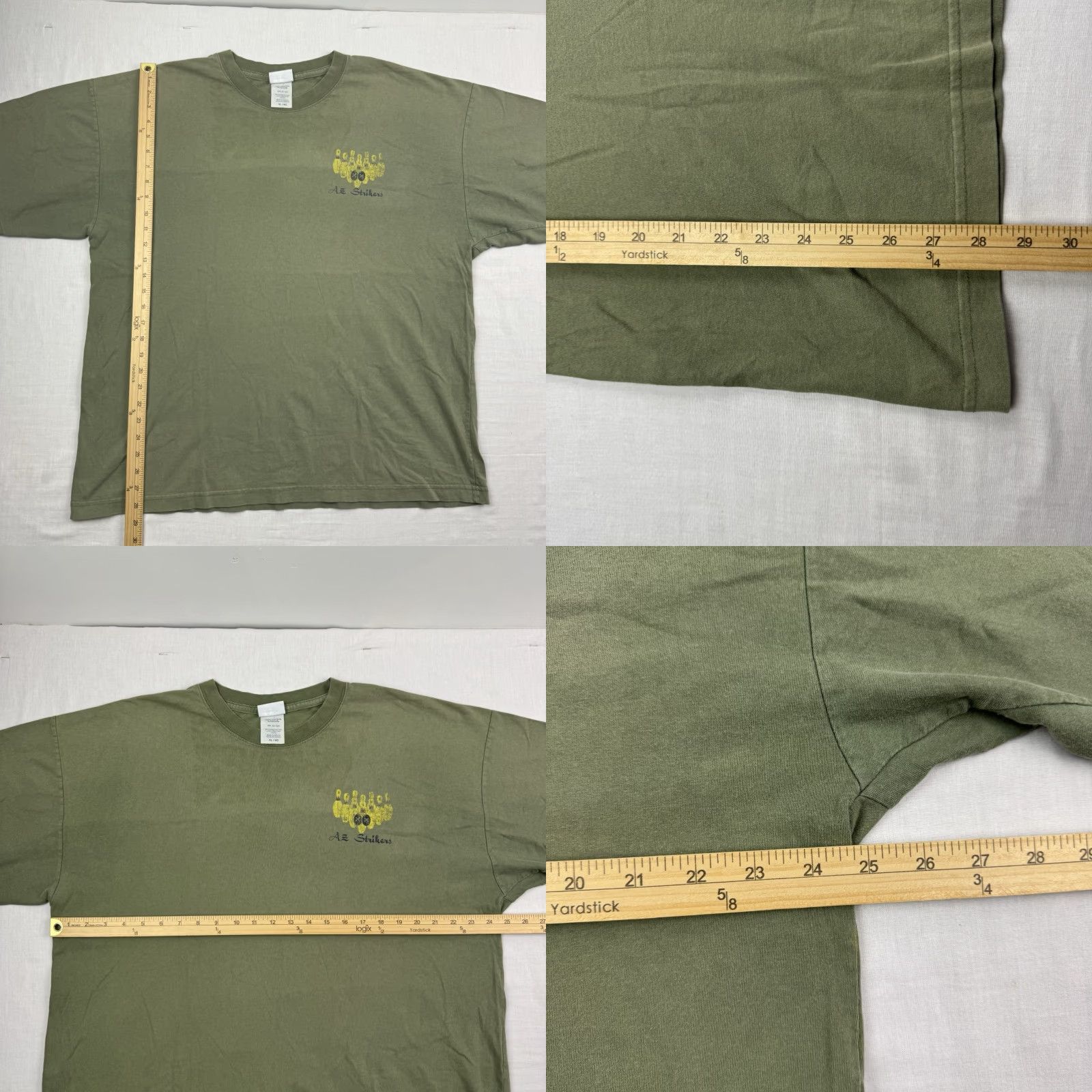 Vintage VINTAGE Arizona Jeans T Shirt Men XL Green Bowling Graphic Hipster 90s Y2K Shirt Mens XL Green Arizona Jeans T-Shirt Bowling Graphic Hipster 90s Size US XL / EU 56 / 4 - 8 Thumbnail