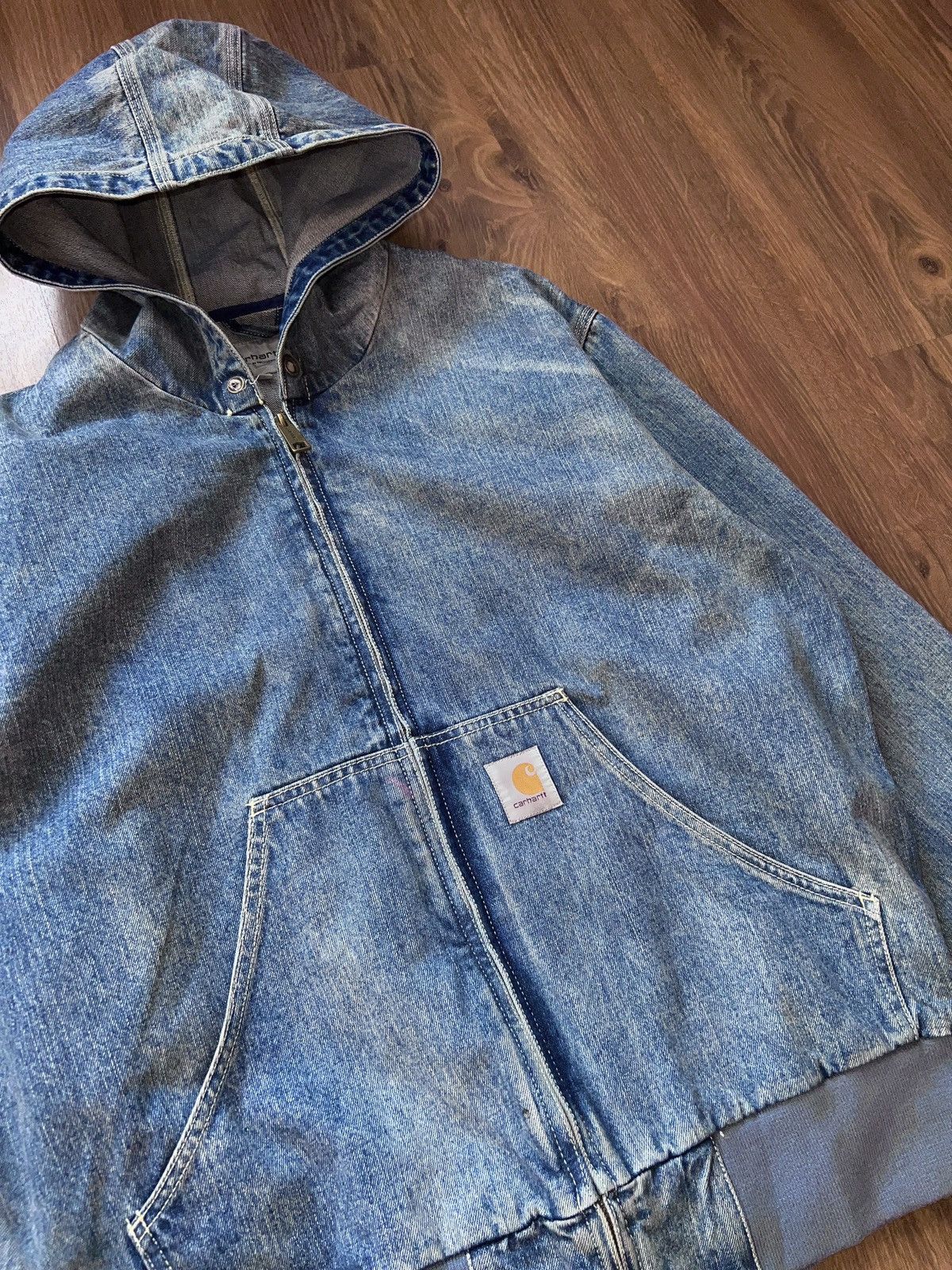 Carhartt Rare Carhartt OG Active Jacket (Denim) Size US XL / EU 56 / 4 - 5 Thumbnail