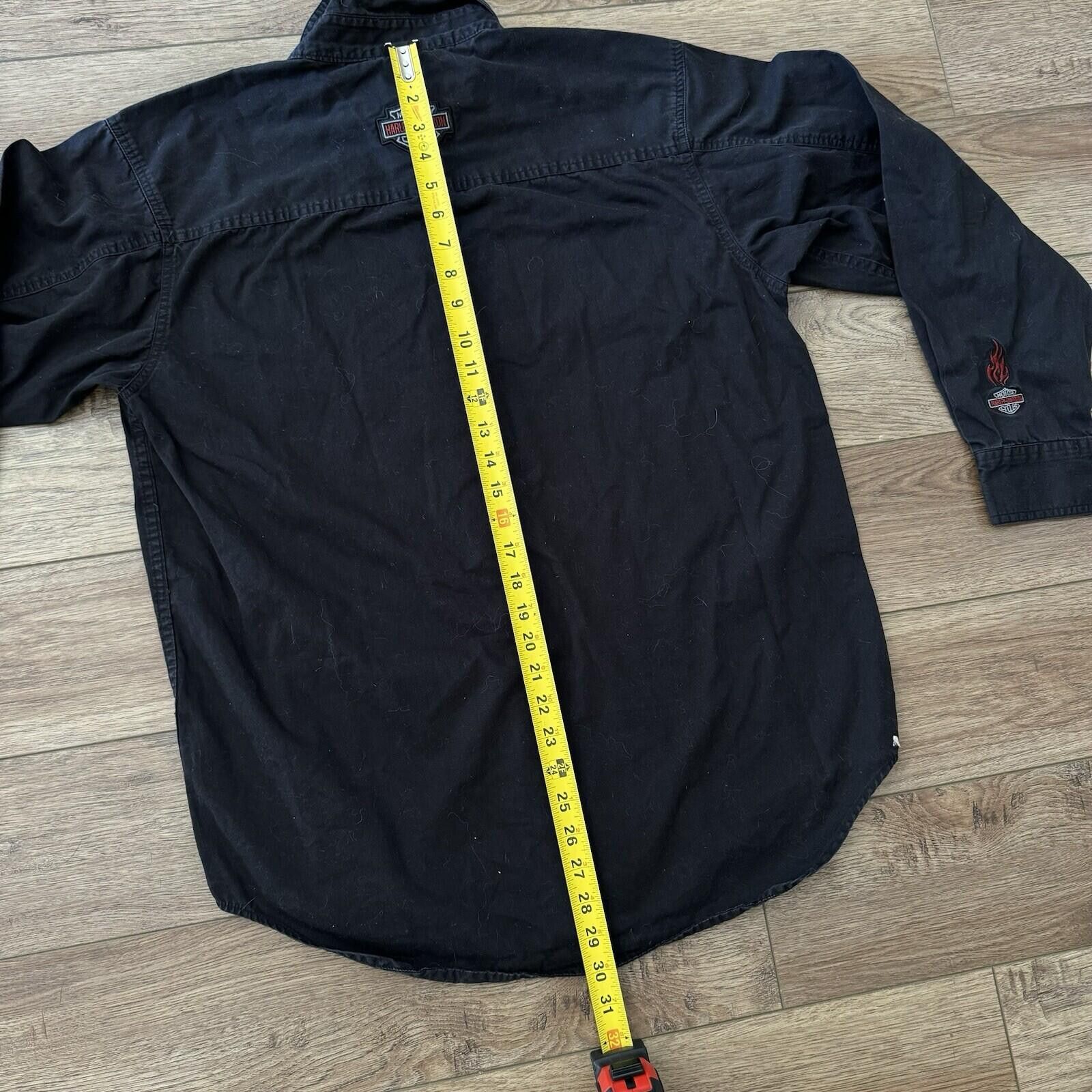 Harley Davidson Vintage Y2K Harley Davidson Black Biker Shirt Motorcycle M Size US M / EU 48-50 / 2 - 9 Thumbnail