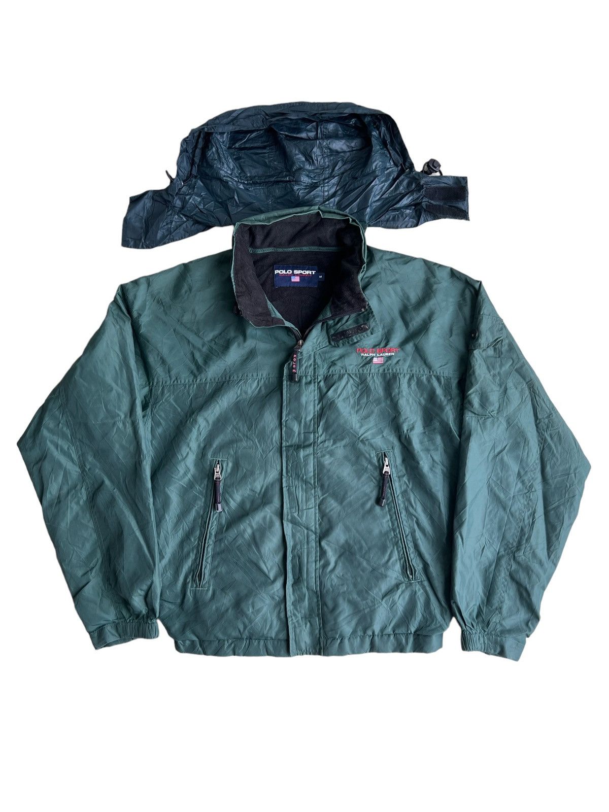 Polo Ralph Lauren × RRL Ralph Lauren × Ralph Lauren Sport Vintage 90s Polo Sport Ralph Lauren ™️ Logo Zip Hoodie Jacket Size US M / EU 48-50 / 2 - 4 Thumbnail
