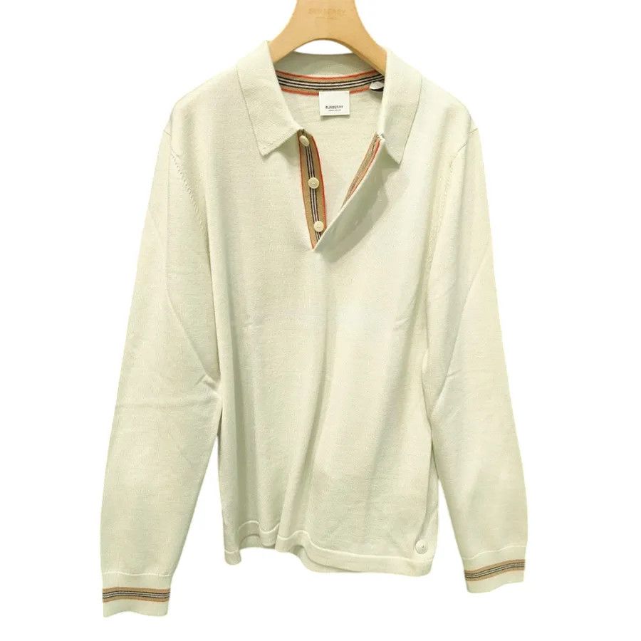 Burberry o1w1db10326 Long Sleeve Polo Shirt in Pistachio Size US L / EU 52-54 / 3 - 1 Preview