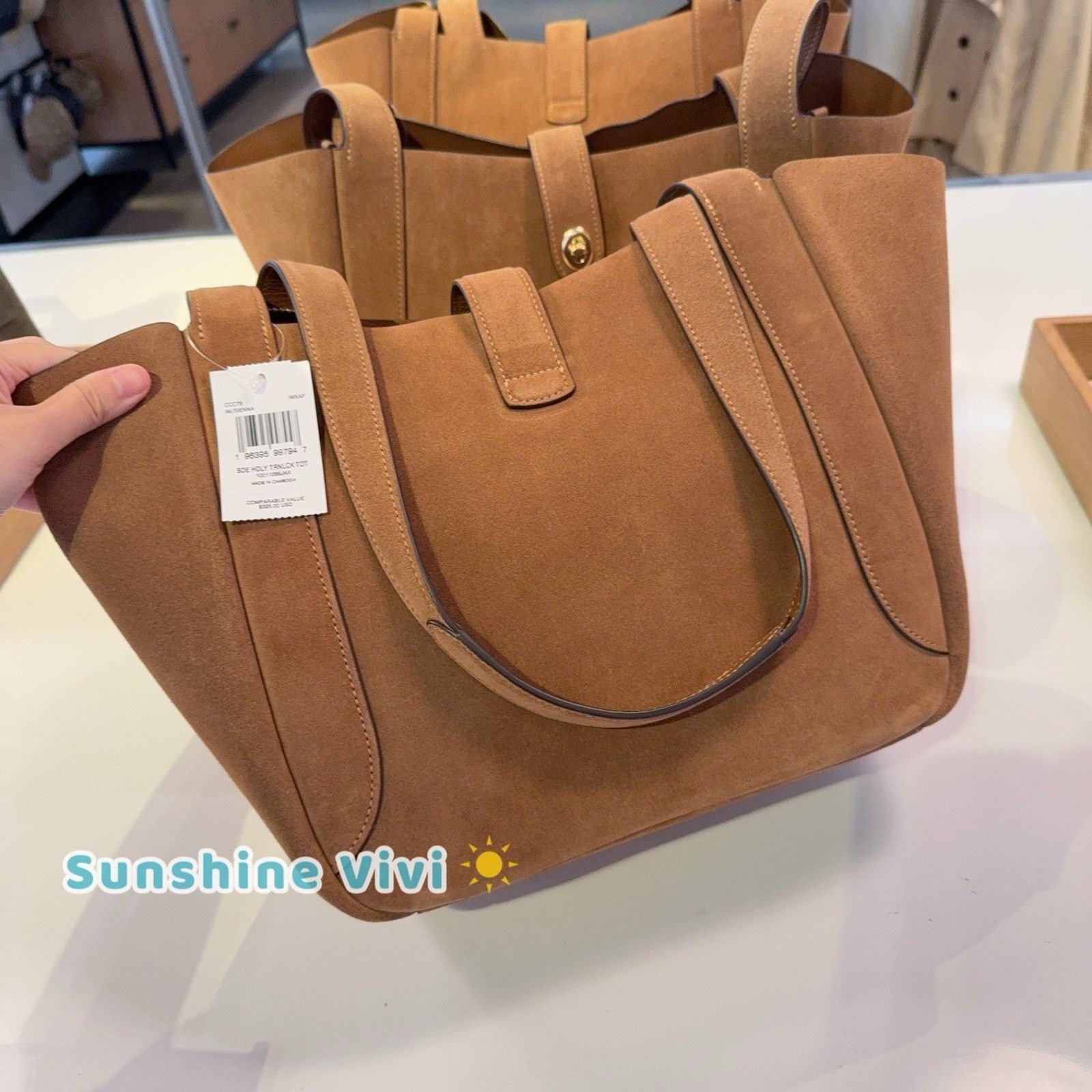 Coach NWT Coach Hadley Turnlock Tote Bag CCC76 Size ONE SIZE - 3 Thumbnail