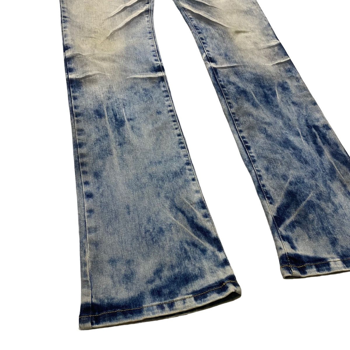 Tornado Mart Tornado Mart Acid Wash whisker Denim Wolf Cut Flare Jeans Size US 32 / EU 48 - 7 Thumbnail