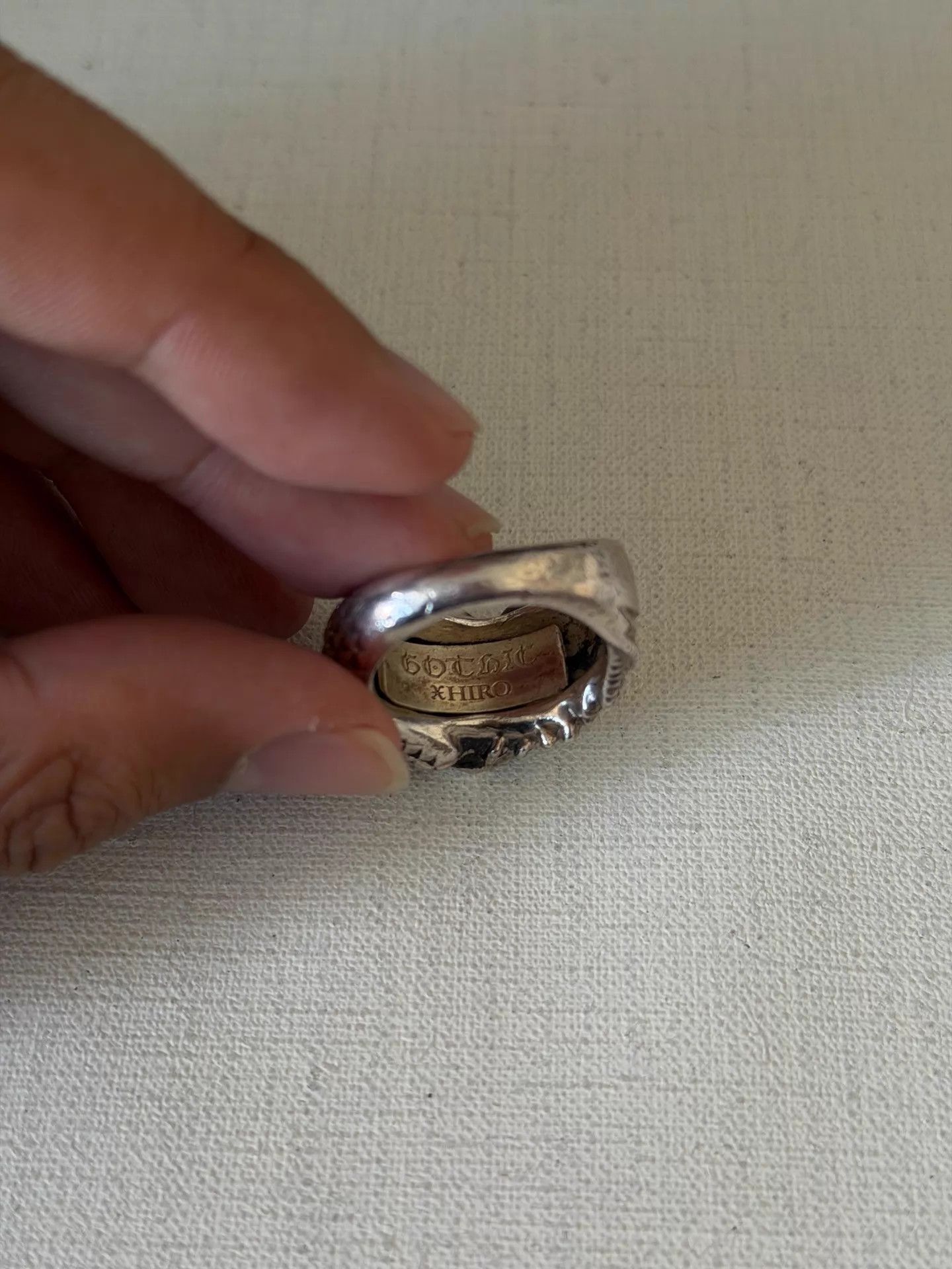 Yohji Yamamoto Yohji Yamamoto Gothic Black Feather Dragon Claw 950 Silver Ring Size ONE SIZE - 5 Thumbnail