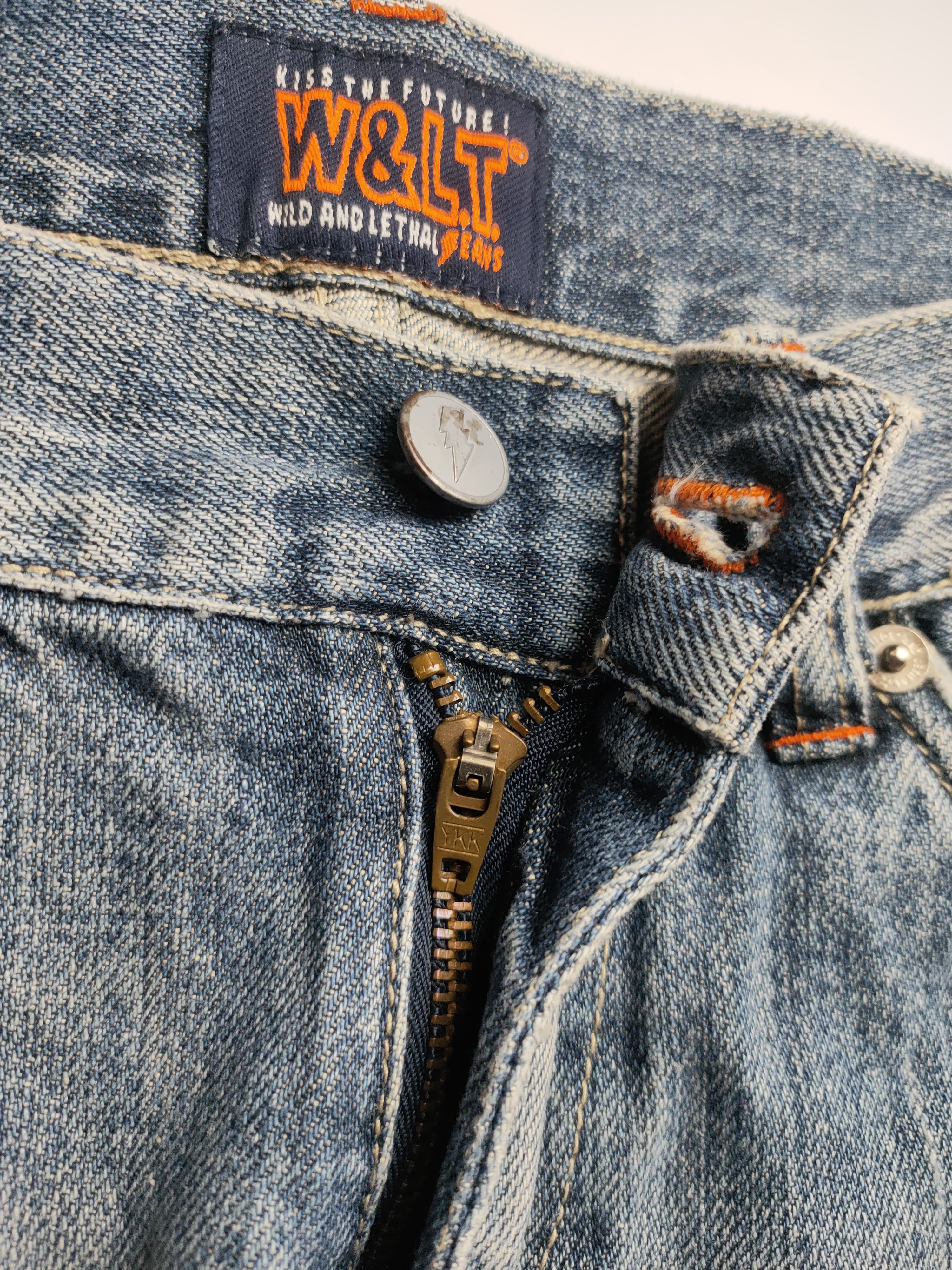 W&LT × Walter Van Beirendonck Vintage W&LT Flared Denim Jeans Size 30" / US 8 / IT 44 - 12 Thumbnail