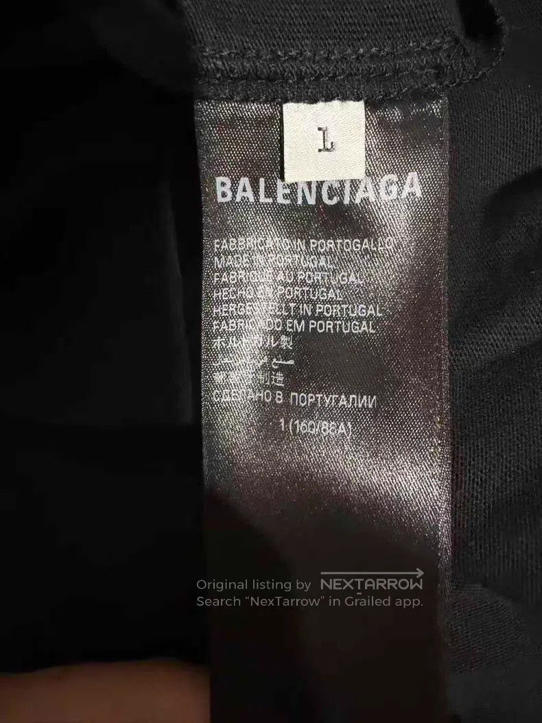 Balenciaga Balenciaga Black Post-it Note Short Sleeve T-Shirt Size US S / EU 44-46 / 1 - 4 Thumbnail