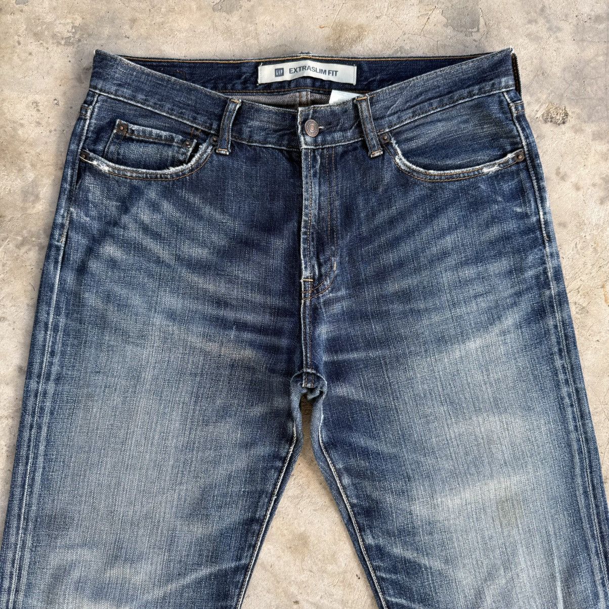 Gap W34x31 Vintage Gap Slim Fit Faded Mud wash Denim Jean Size US 34 / EU 50 - 3 Thumbnail