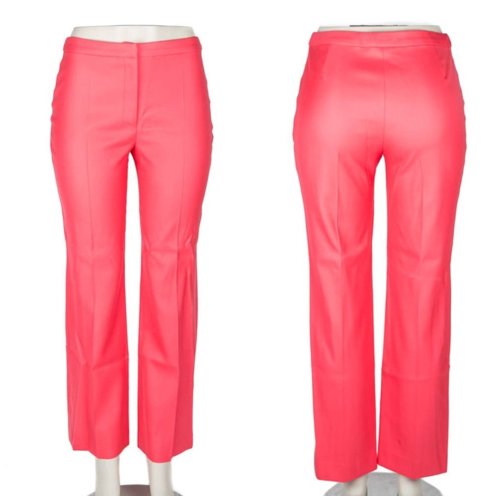 Versace Vintage Gianni Versace Couture Runway Bright Coral Pants Size 28" / US 6 / IT 42 - 1 Thumbnail