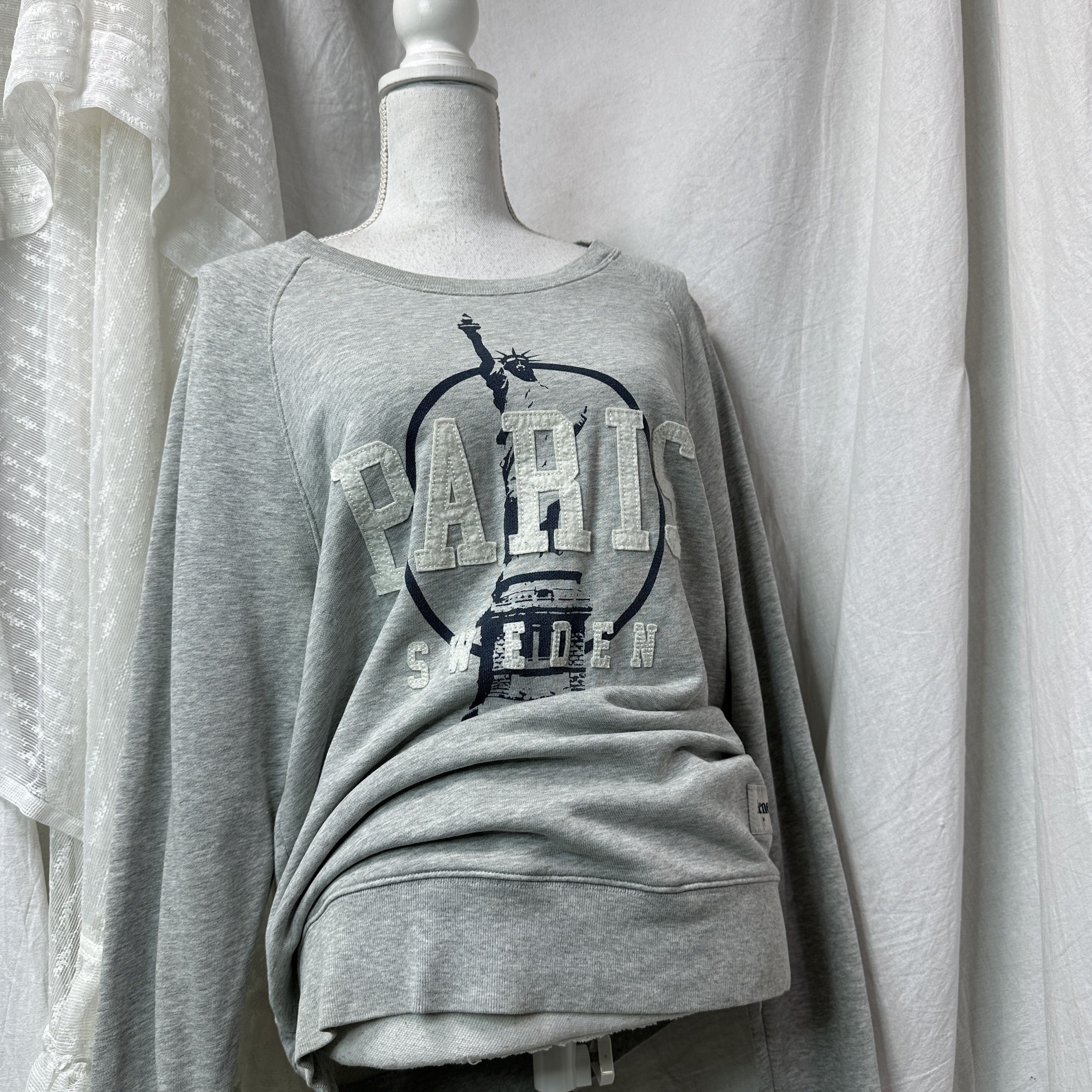 Acne Studios Vintage Streetwear Sporty Skater Acne Paris Sweatshirt Y2K Size US L / EU 52-54 / 3 - 7 Thumbnail