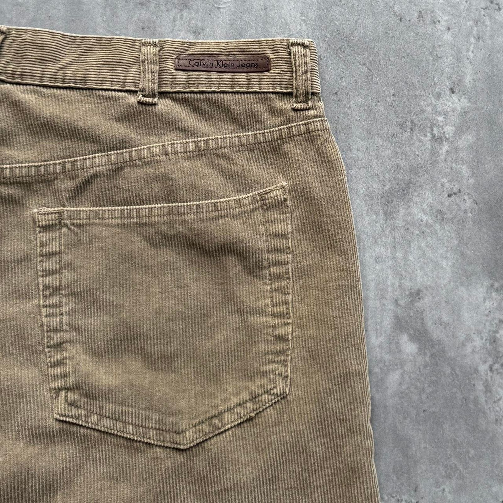Calvin Klein × Designer × Vintage Vintage Y2K Calvin Klein Baggy Corduroy Skater Cyber Pants Size US 38 / EU 54 - 3 Thumbnail
