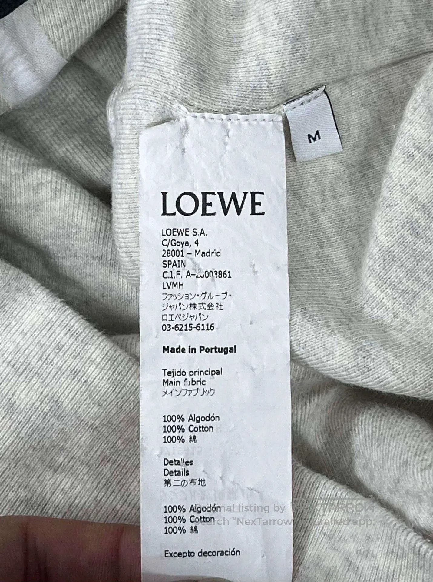 Loewe Loewe Gray Embroidered Logo Sweatshirt. Size US M / EU 48-50 / 2 - 4 Thumbnail