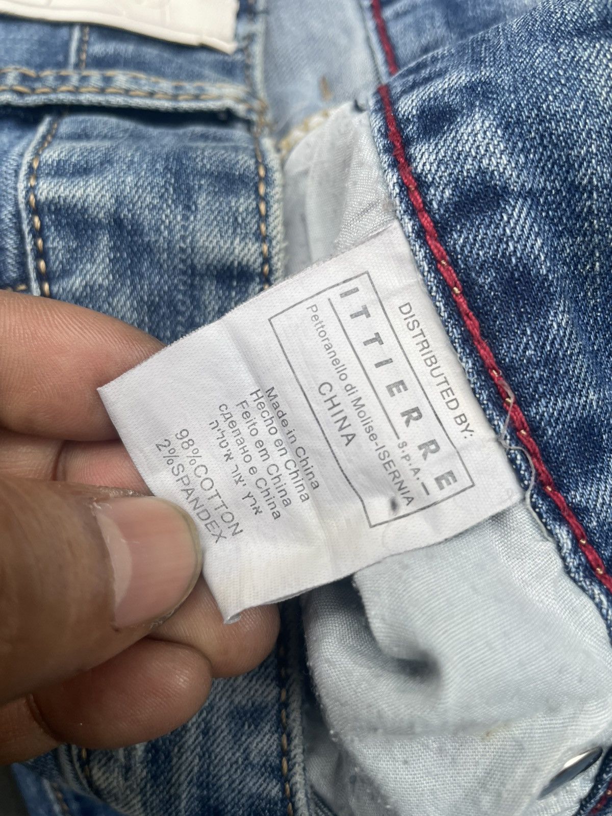 Philipp Plein Philipp Plein Faded Distressed Jeans Size US 33 - 21 Thumbnail