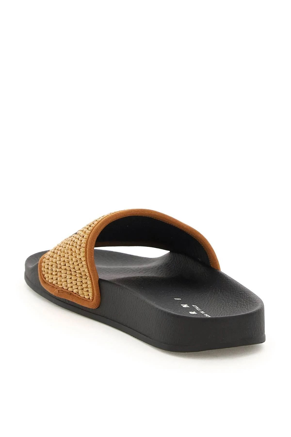 Marni o1srvl11e0724 Slide in Black/Beige Size US 9 / EU 42 - 2 Thumbnail