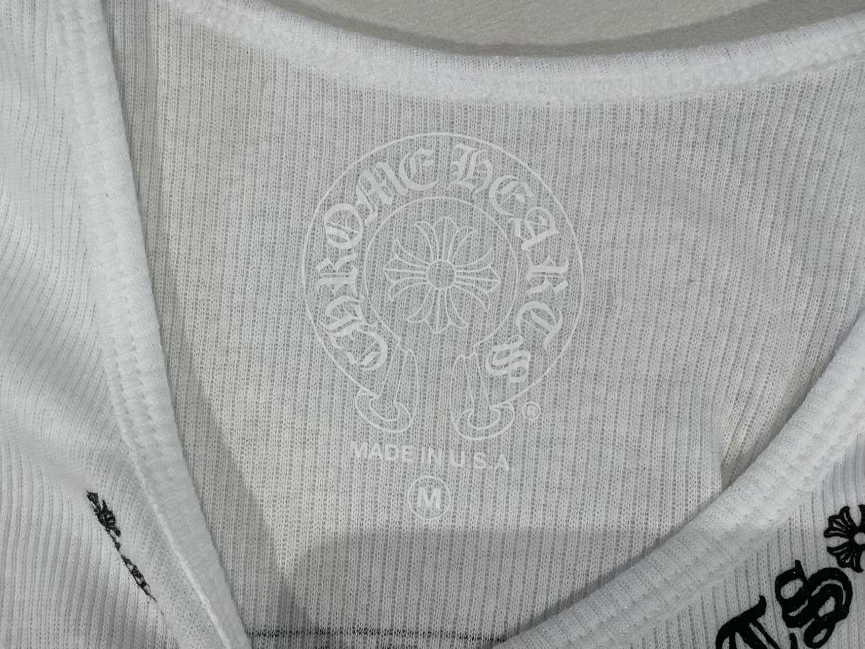 Chrome Hearts Chrome Hearts Neck Logo White Tank Top Size M / US 6-8 / IT 42-44 - 5 Thumbnail