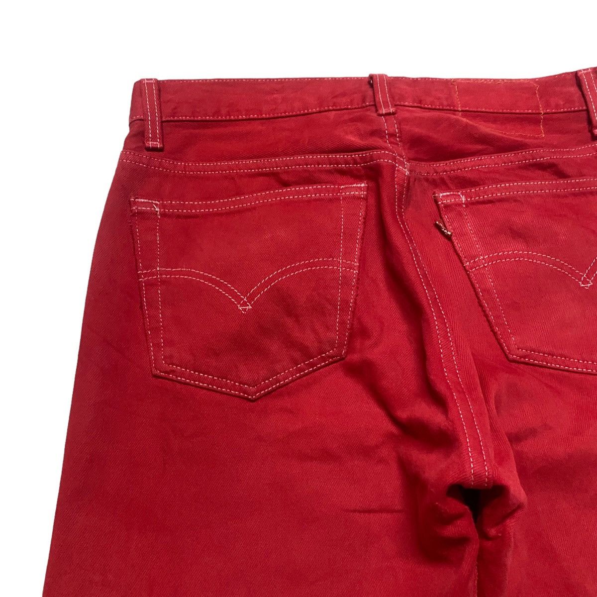 Levi's Vintage 80s Levis 501 Red Jeans Size US 31 - 10 Thumbnail