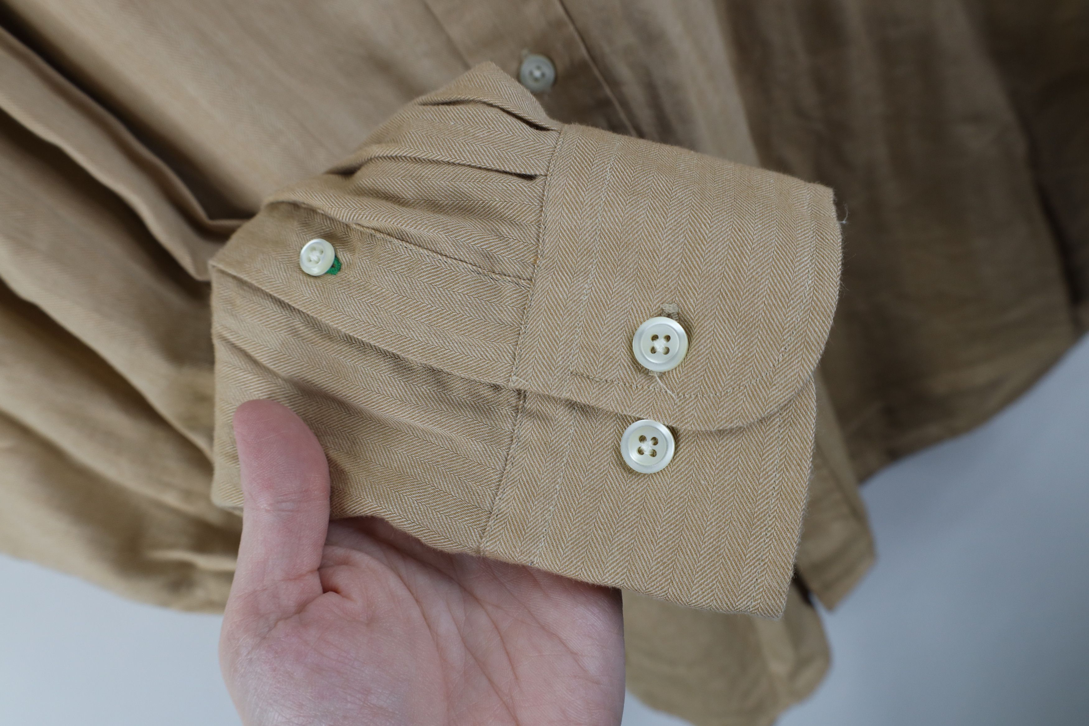 Tommy Hilfiger Vintage 90s Tommy Hilfiger Herringbone Button Down Shirt Size US M / EU 48-50 / 2 - 6 Thumbnail