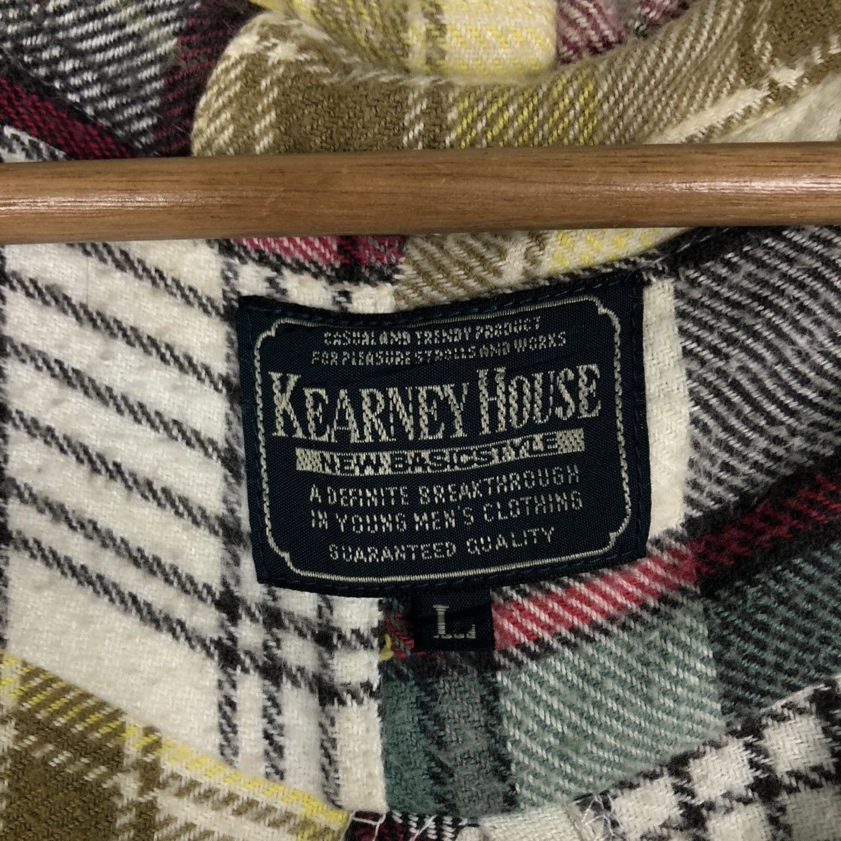 Flannel 🔥Vtg Flannel Jacket Patchwork Design Kearney House Japan Size US L / EU 52-54 / 3 - 17 Thumbnail