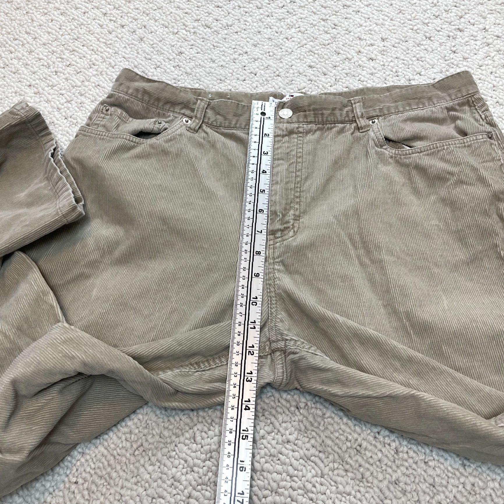 Tommy Hilfiger Tommy Hilfiger Jeans Womens 16 36x29.5 Brown Corduroy Bootcut High Rise Pants Size 38" / US 16 / IT 52 - 7 Thumbnail