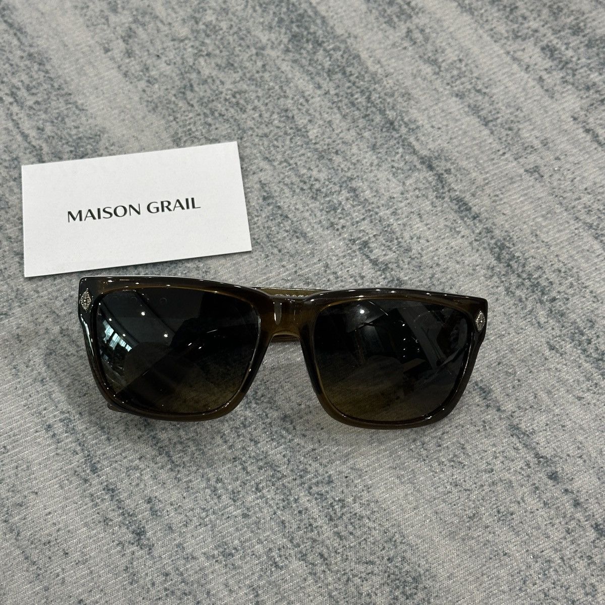 Chrome Hearts CHROME HEARTS DISCO STICK DEADWOOD SUNGLASSES Size ONE SIZE - 4 Thumbnail