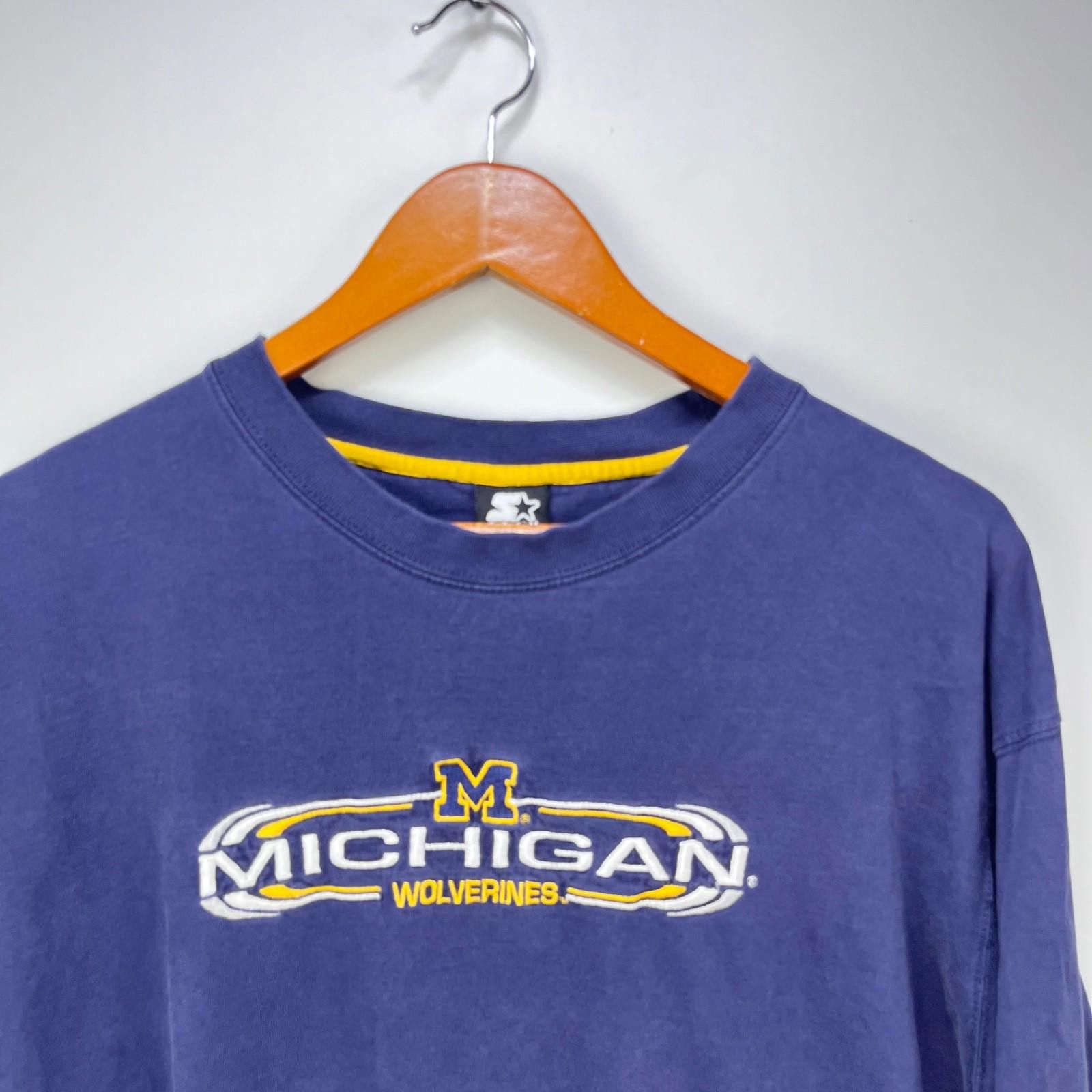 Starter Vintage 90s Michigan Wolverines University Shirt Large Size ONE SIZE - 2 Thumbnail