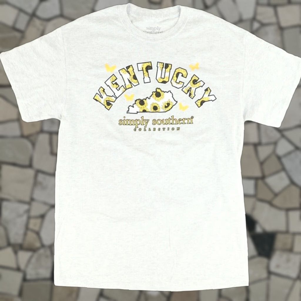 Vintage Simply Southern Kentucky Heather Gray Women's M Shirt Size M / US 6-8 / IT 42-44 - 1 Thumbnail