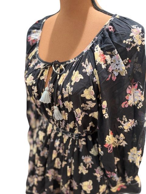 Free People Free People “Camella” Floral Mini Dress in Black Size M / US 6-8 / IT 42-44 - 5 Thumbnail