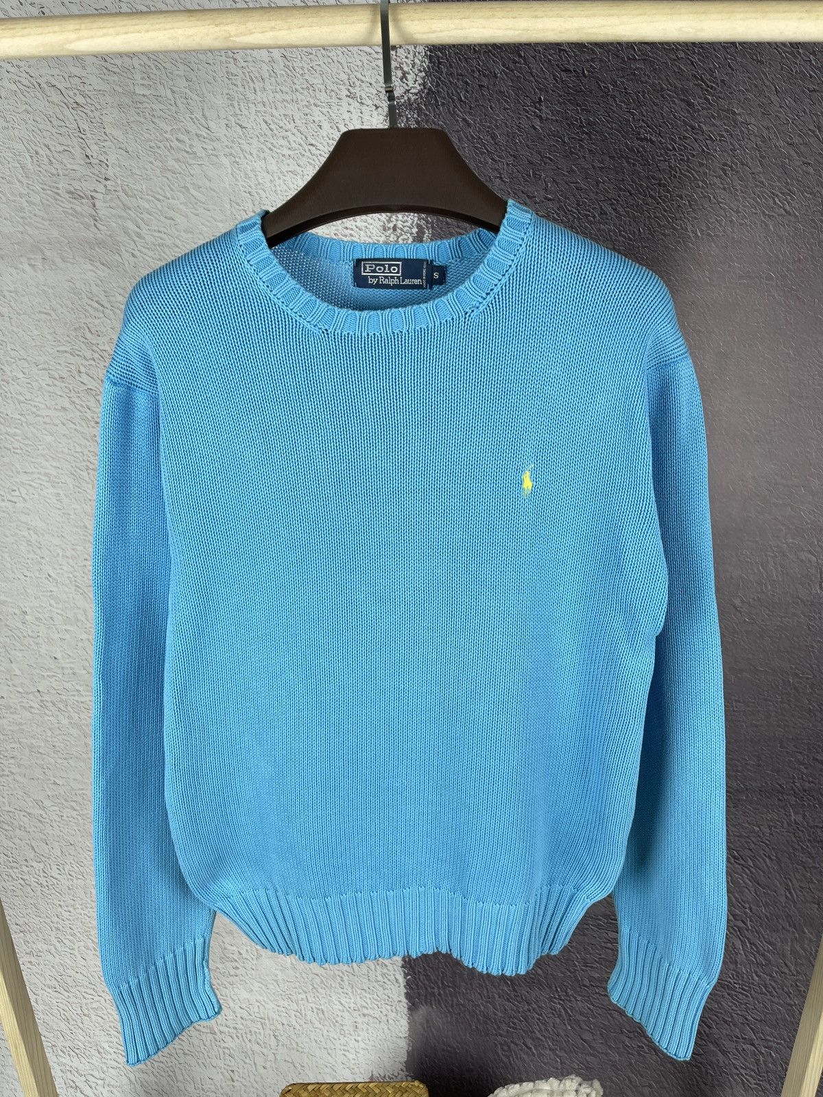 Polo Ralph Lauren Polo Ralph Lauren vintage blue yellow logo knitted sweater Size US S / EU 44-46 / 1 - 2 Thumbnail