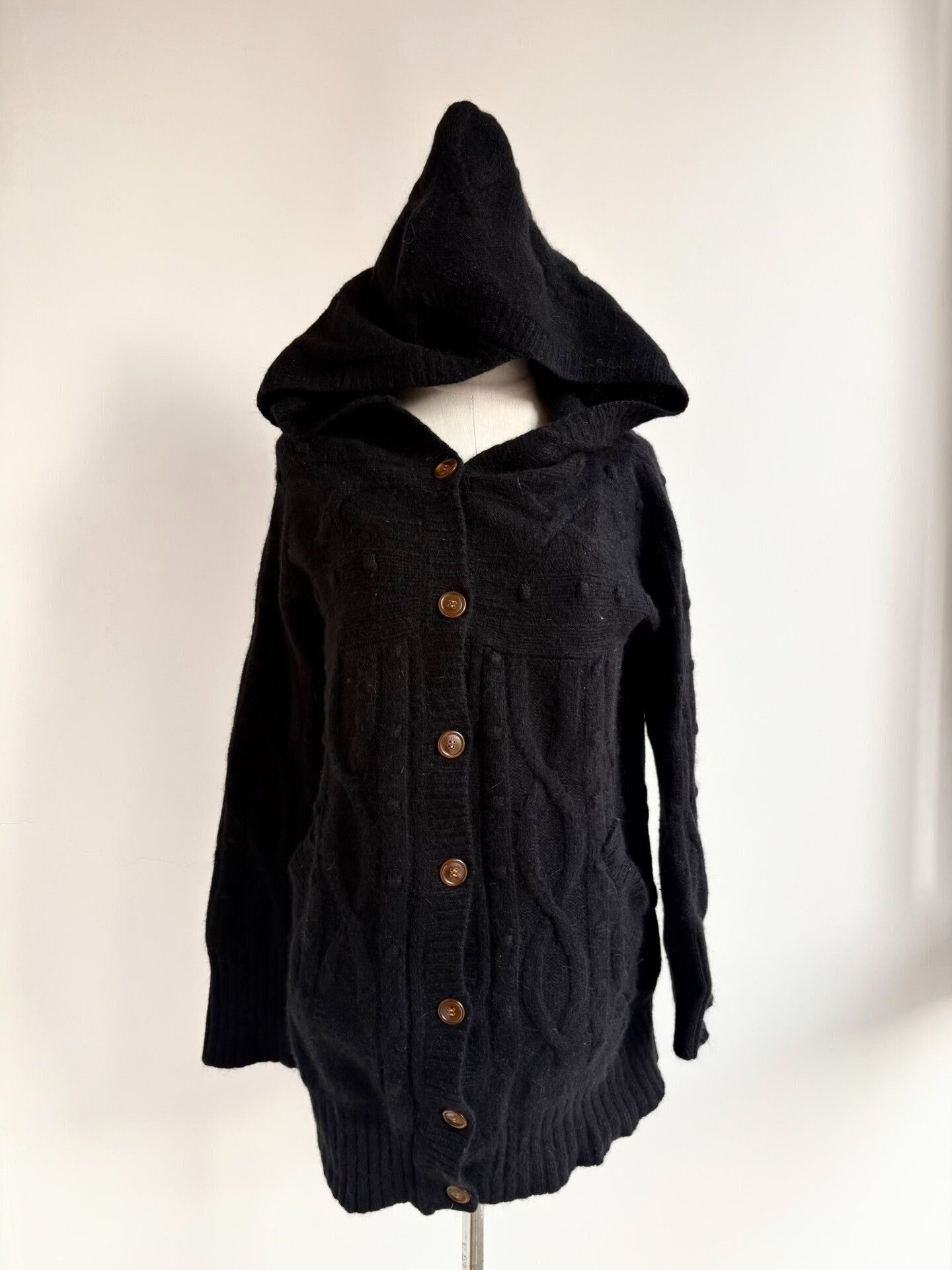 Vivienne Westwood Vivienne Westwood Vintage Black Polka Dot Knit Coat Size M / US 6-8 / IT 42-44 - 1 Thumbnail
