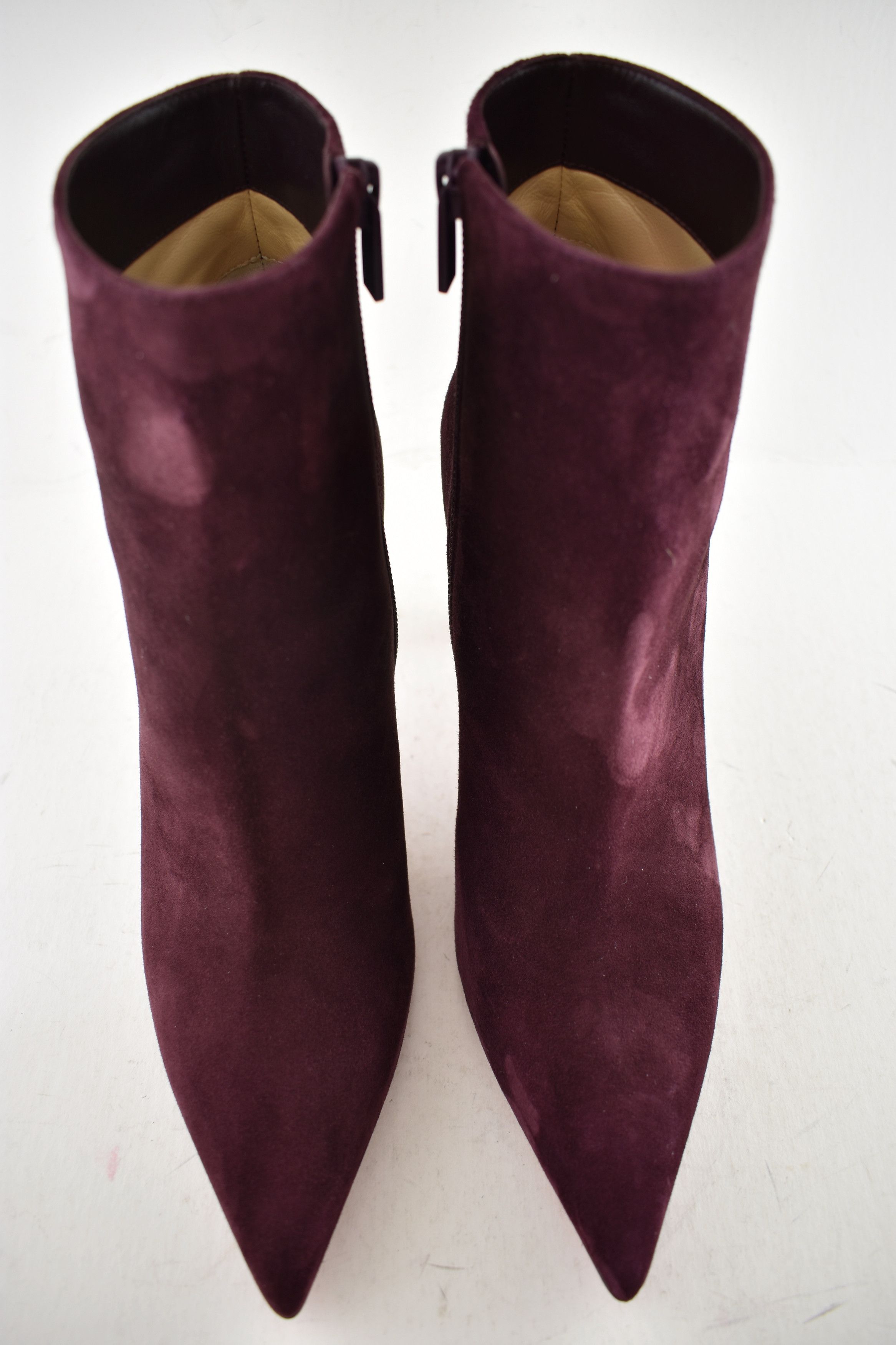 Christian Louboutin Vibella Booty 85 Amara Burgundy Red Pointed Heel Bootie 41 Size US 11 / IT 41 - 7 Thumbnail