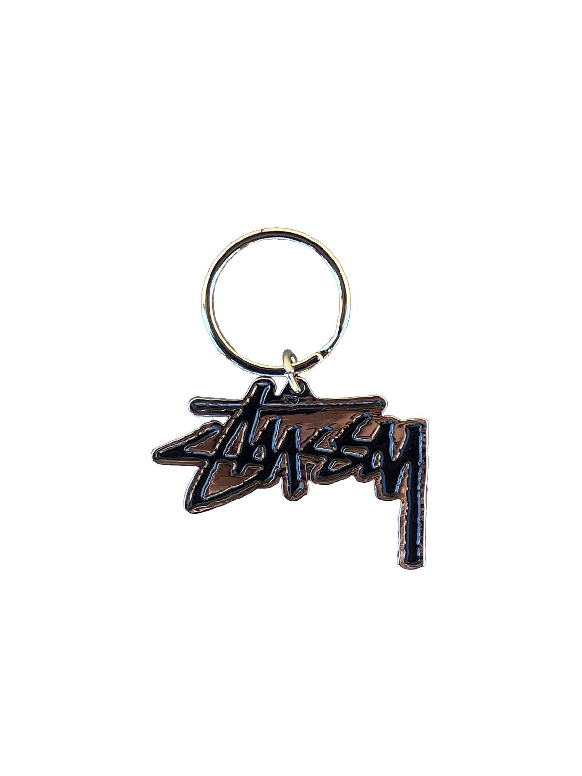 Streetwear × Stussy × Vintage Stussy Silver SS Link Carabiner
