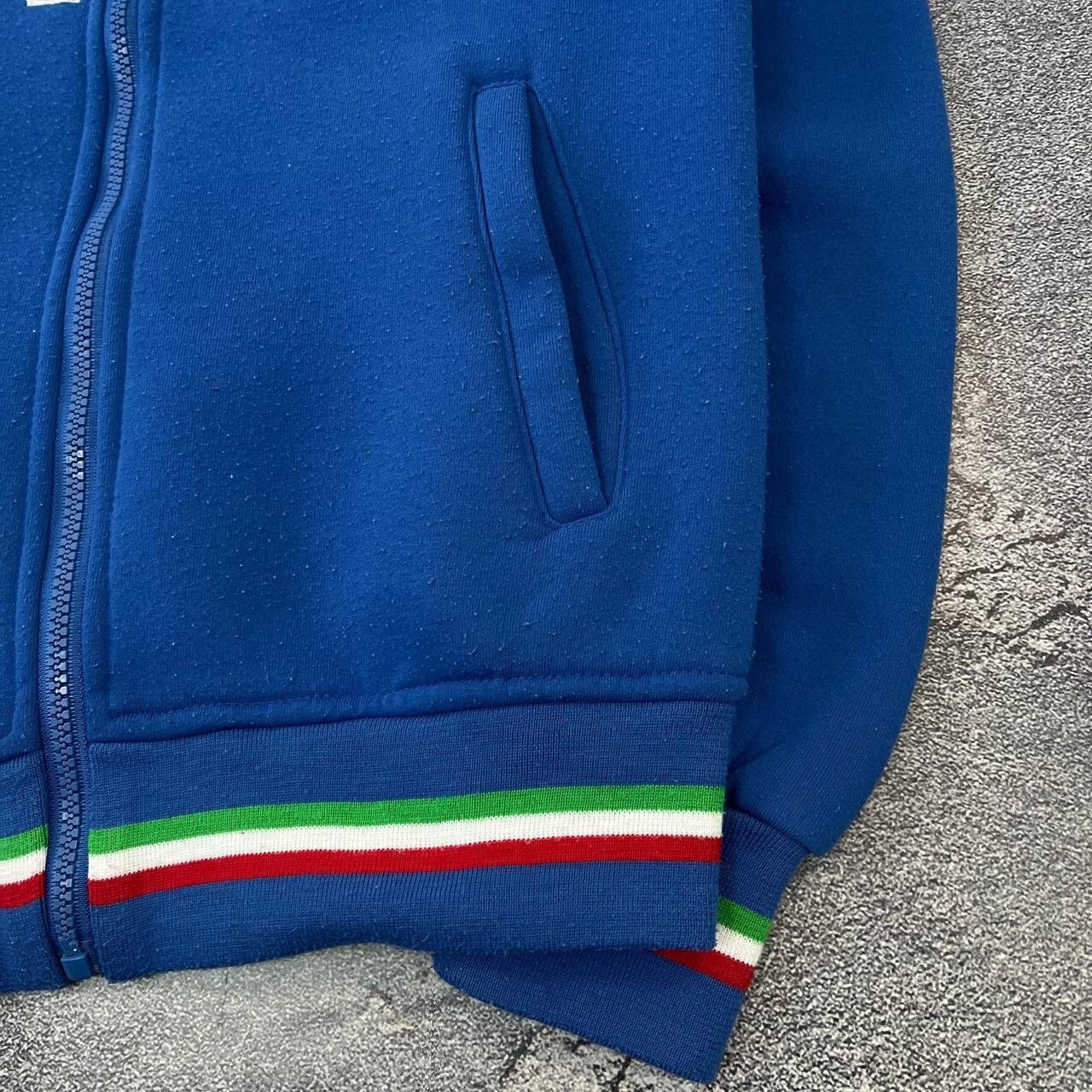 Other Y2K Rare 🇮🇹 Blue Italia Team big center logo Soccer Zip Size US XS / EU 42 / 0 - 8 Thumbnail