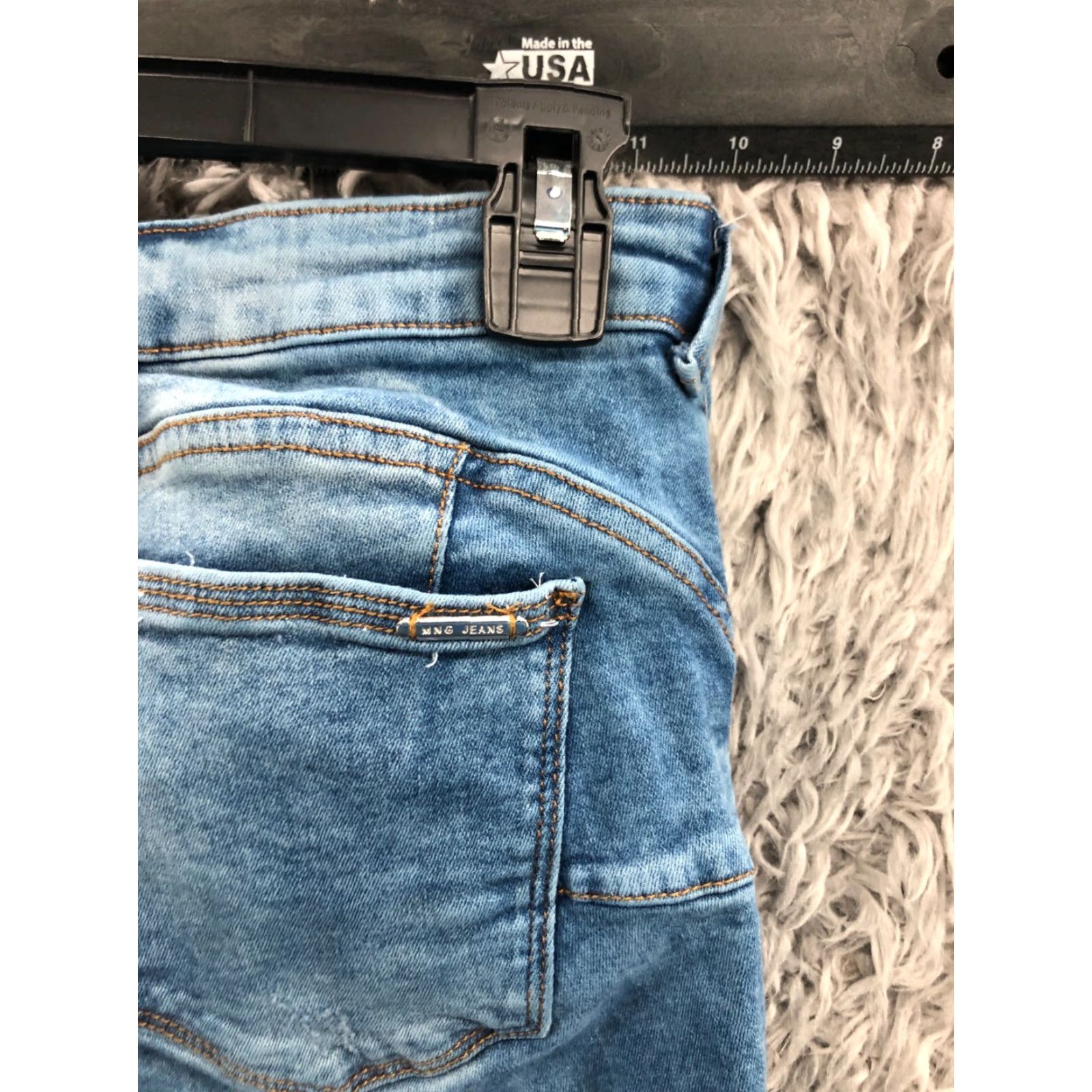 Mango Mango Denim Skinny Jeans Womens Medium Wash Blue 8 Regular Rise Mid 5-Pocket Denim Jeans Mango Denim Size 30" / US 8 / IT 44 - 7 Thumbnail