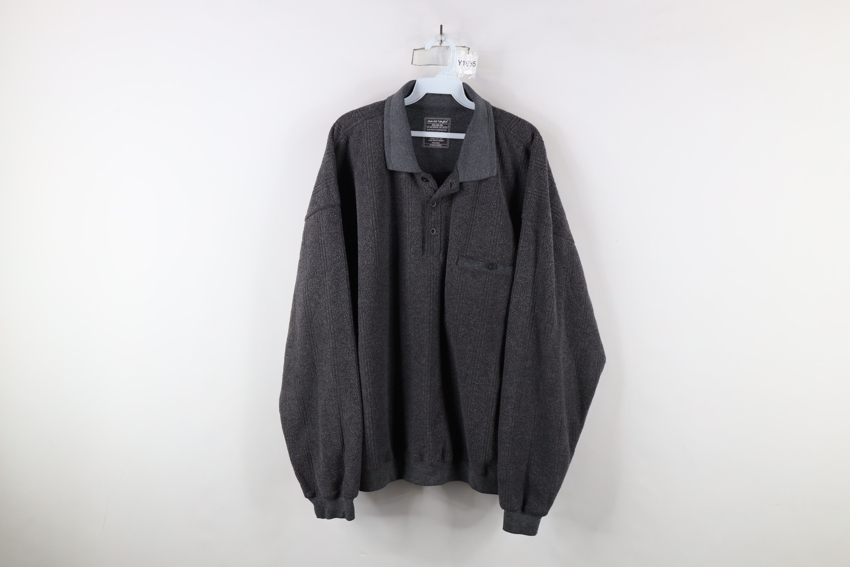 Vintage Vintage 90s Streetwear Striped Collared Pullover Sweater Size US XXL / EU 58 / 5 - 1 Thumbnail