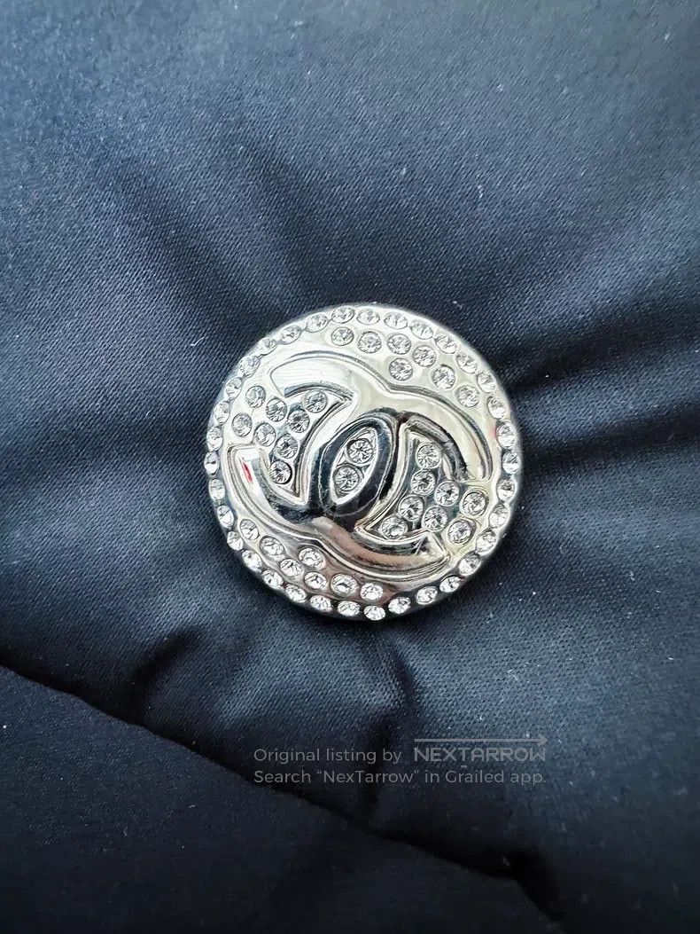 Chanel Chanel 23N dark blue colour-blocked fur collar long down c Size XS / US 0-2 / IT 36-38 - 4 Thumbnail